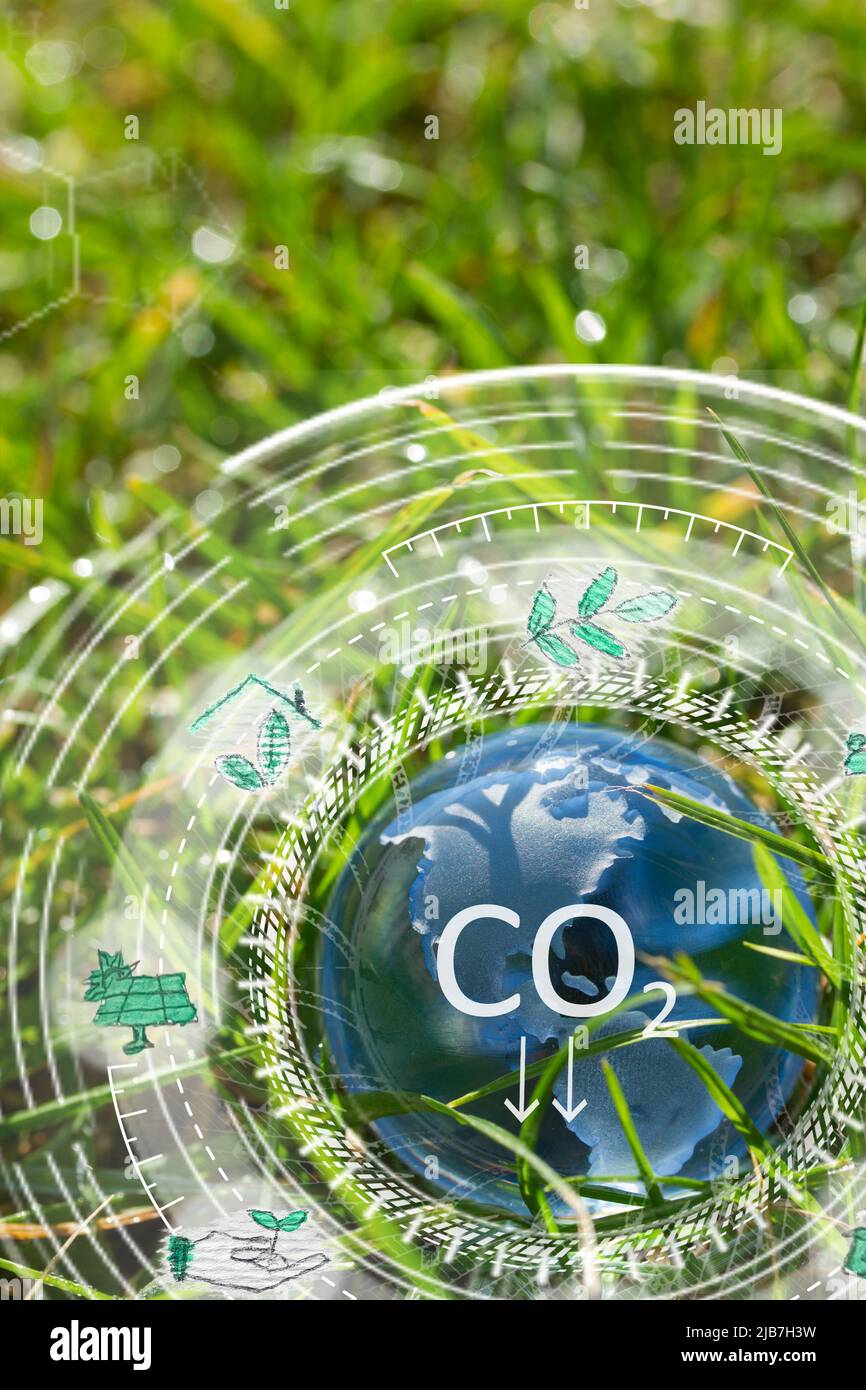 concept d'entreprise neutre en carbone Banque D'Images