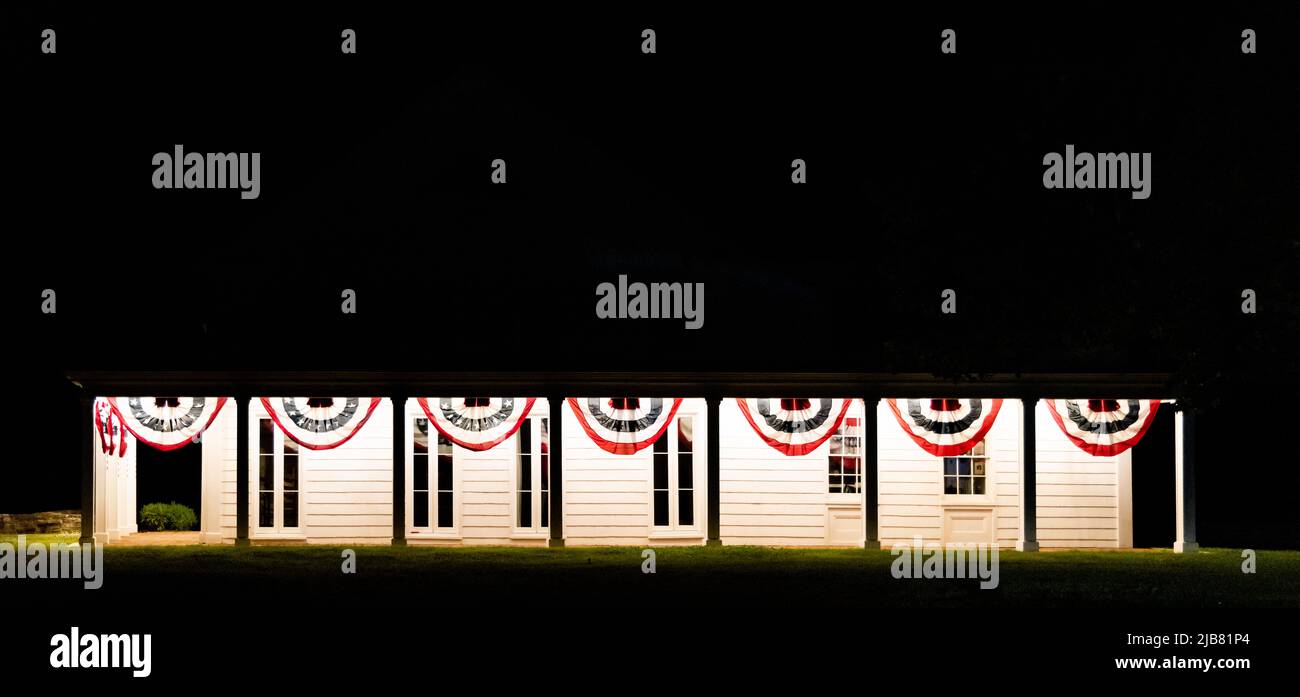 Shelter Island Historical Society la nuit Banque D'Images