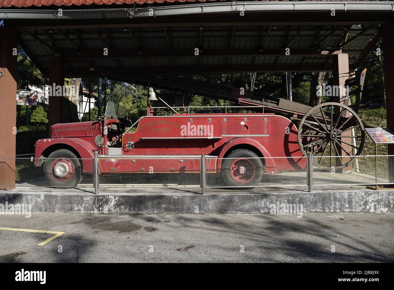 Moteur d'incendie Dennis 1958 Banque D'Images