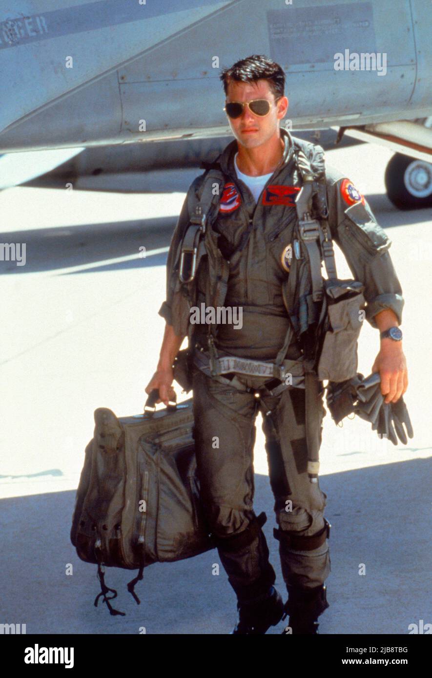 TOM CROISIÈRE dans TOP GUN (1986), dirigé par TONY SCOTT. Crédit : PHOTOS / Album PARAMOUNT Banque D'Images