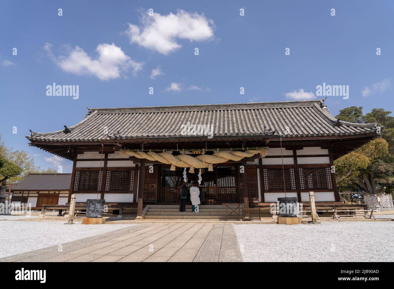 Temple d'ACHI, Kurashiki, Préfecture d'Okayama, Honshu occidental, Japon. Banque D'Images