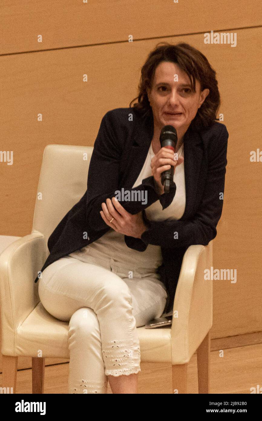 Turin, Italie. 3rd juin 2022. Elena Bonetti, ministre italienne de la famille et de l'égalité des chances, a parlé du Festival international de l'économie de Turin. (Credit image: © Matteo Secci/ZUMA Press Wire) Credit: ZUMA Press, Inc./Alamy Live News Banque D'Images