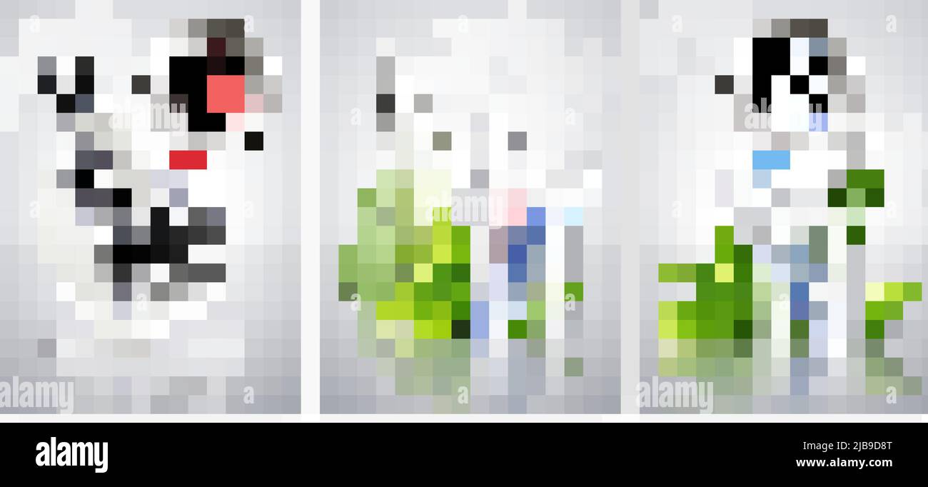 Jeu de trois cartes de bactéries champignons de moule avec des images réalistes de points de colonie de l'illustration de vecteur d'équipement de laboratoire chimique Illustration de Vecteur