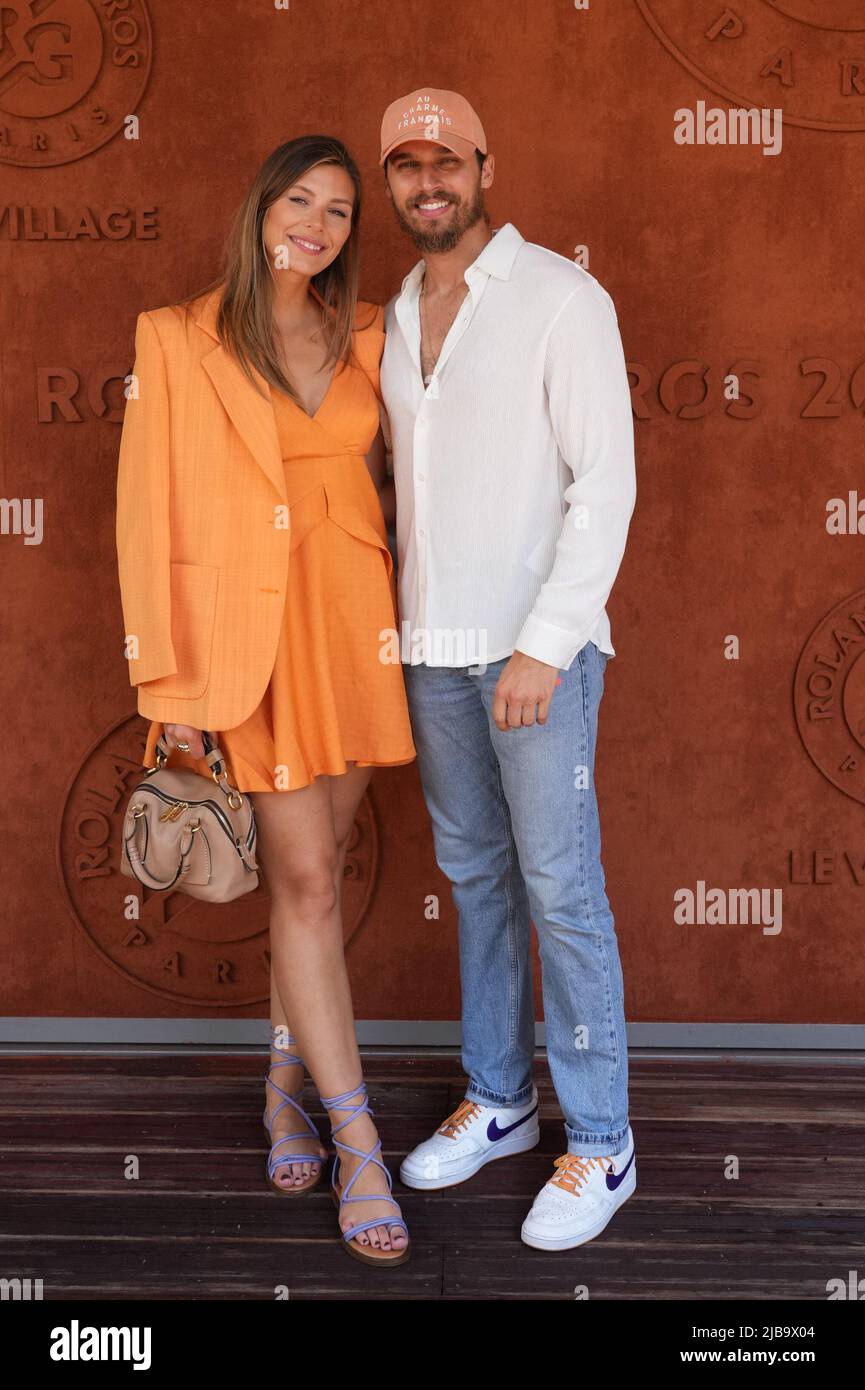 Camille Cerf, Theo Fleury au Village pendant l'Open de tennis français