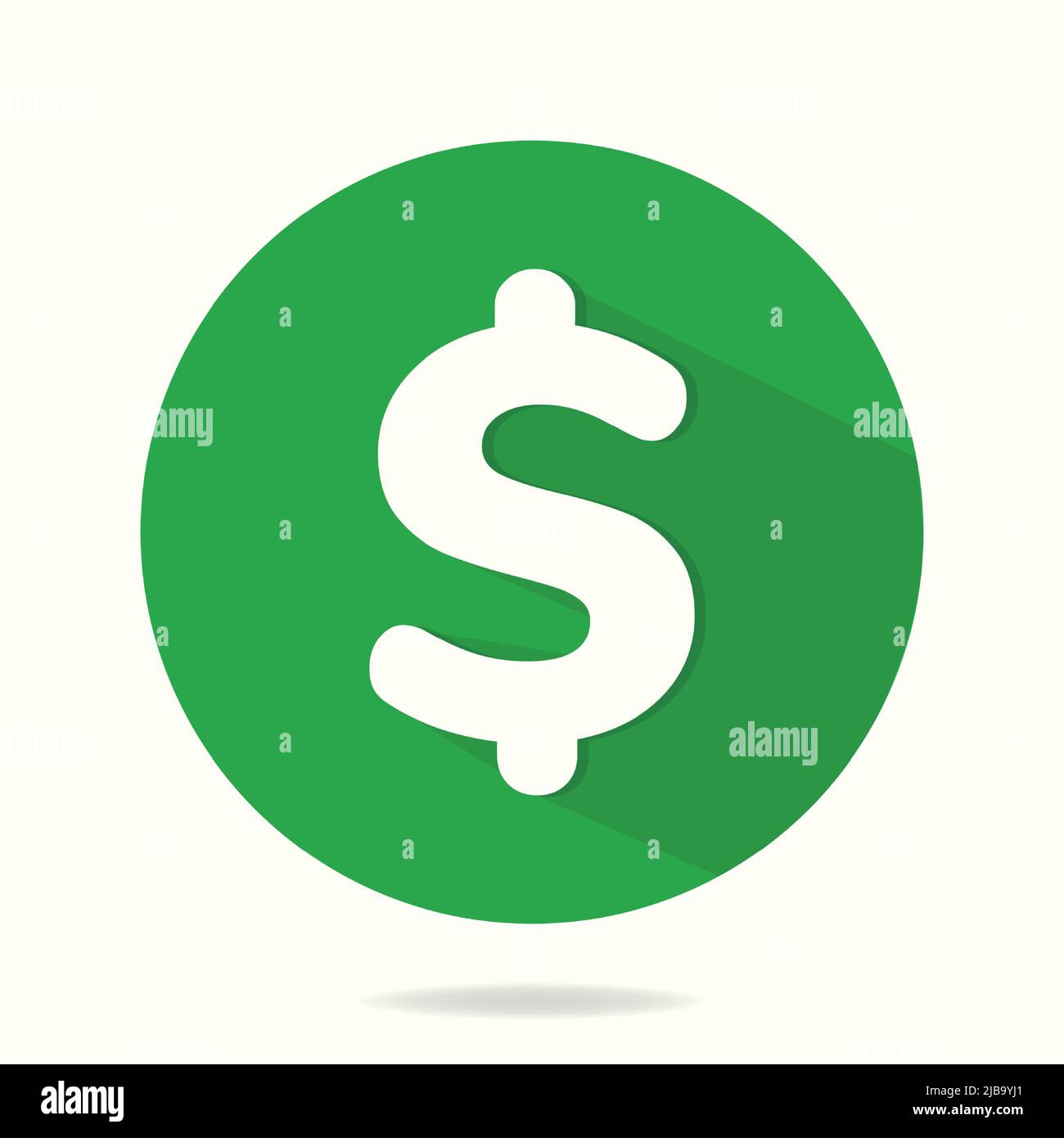 Symbole argent. Symbole dollar Illustration de Vecteur