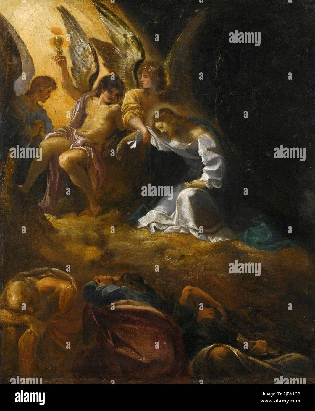 Agonie dans le jardin par Ludovico Carracci Banque D'Images