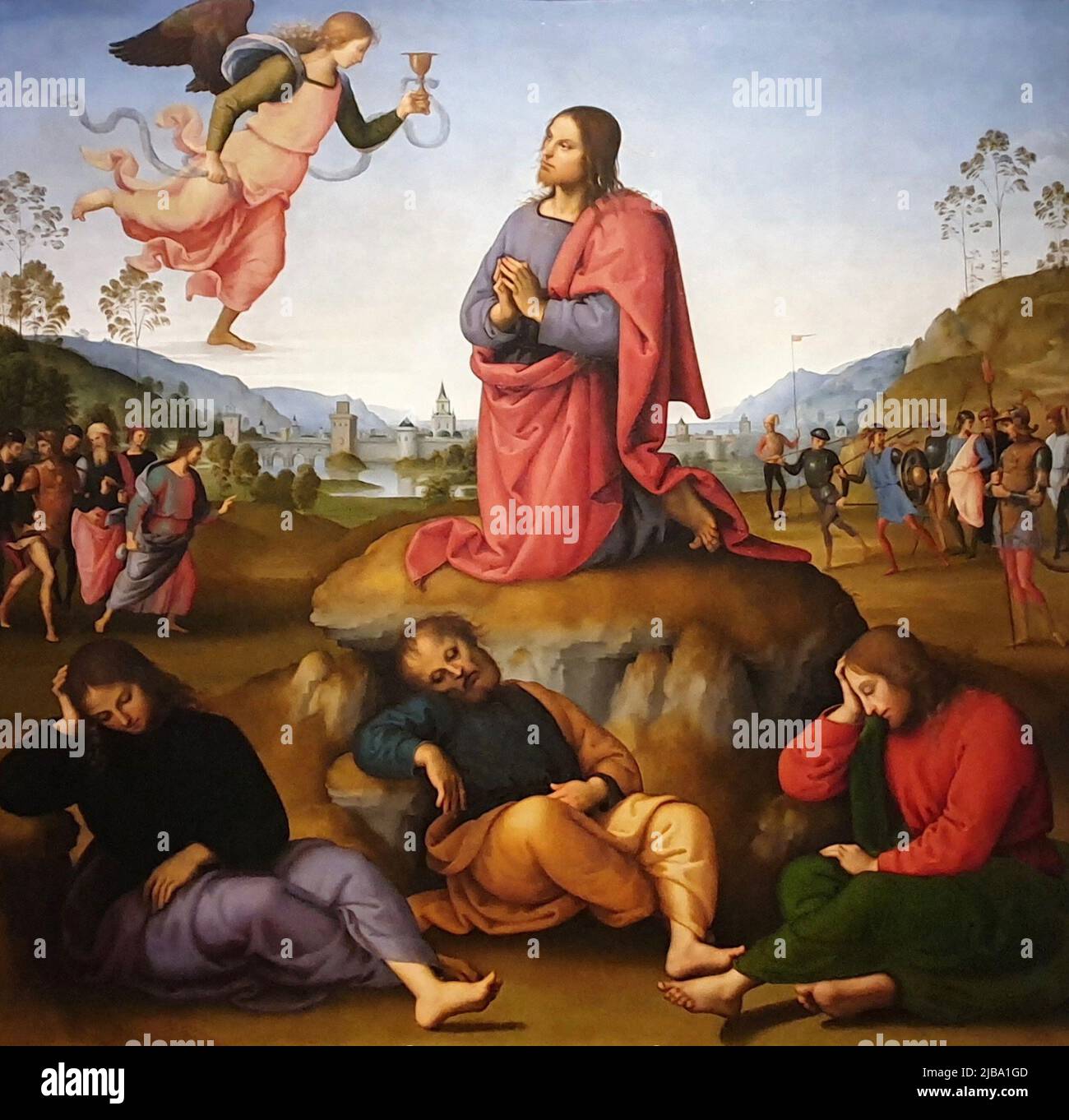 Agonie dans le jardin par Pietro Perugino Banque D'Images