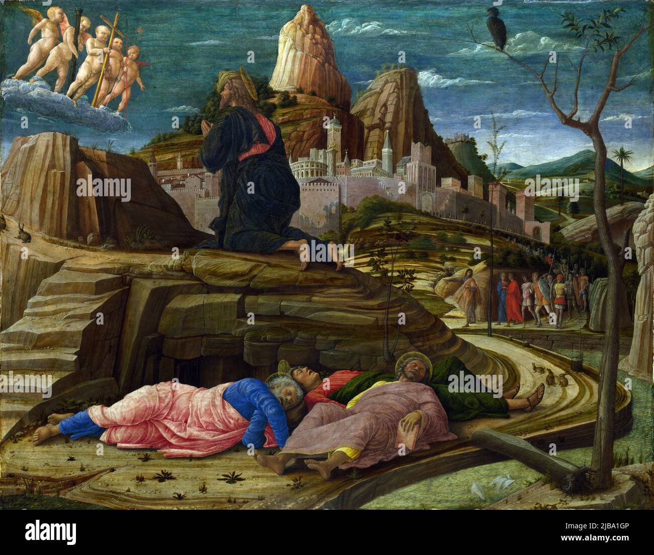L'agonie dans le jardin par Andrea Mantegna (1431-1506) Banque D'Images