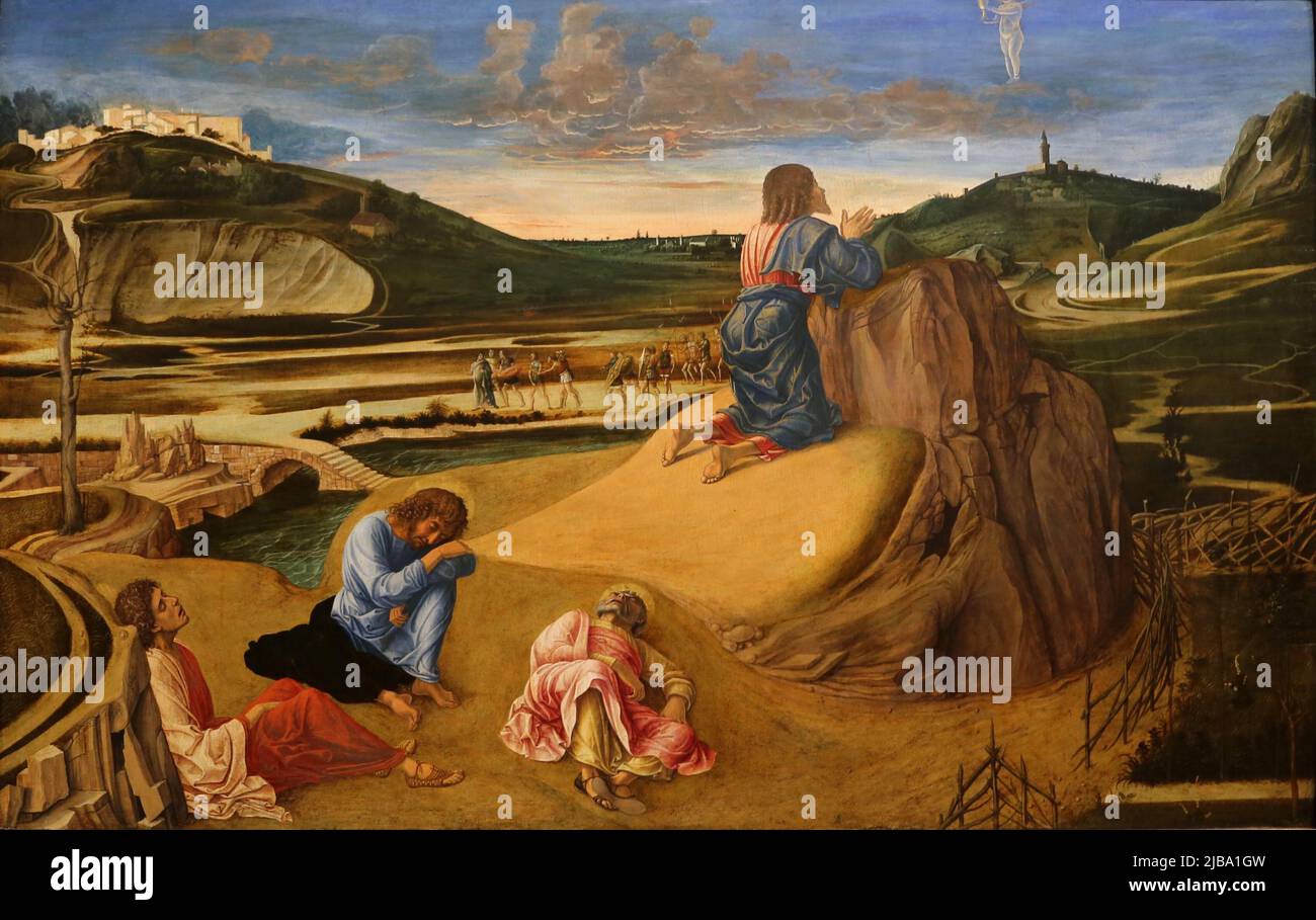L'agonie dans le jardin par Giovanni Bellini Banque D'Images