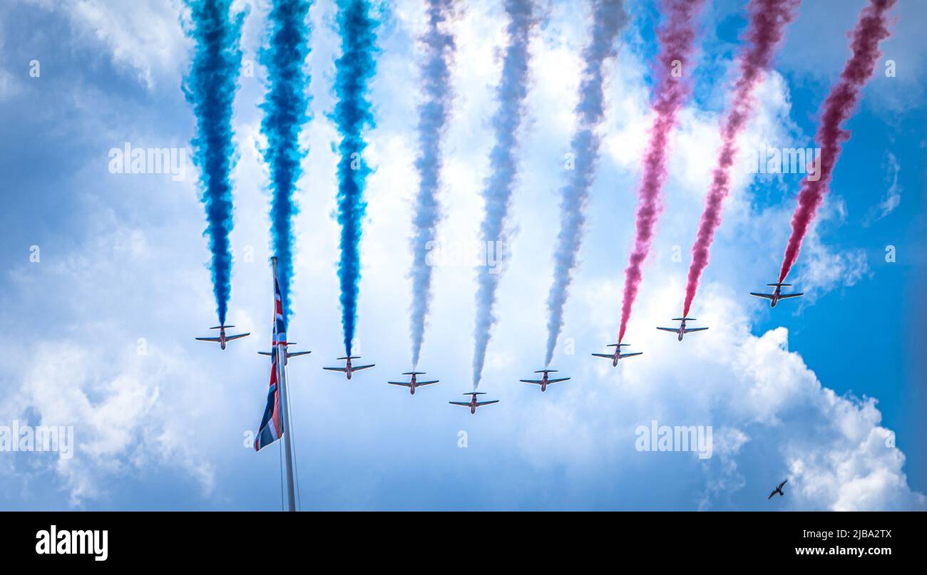 Jubilé de platine, Londres 2022 Banque D'Images