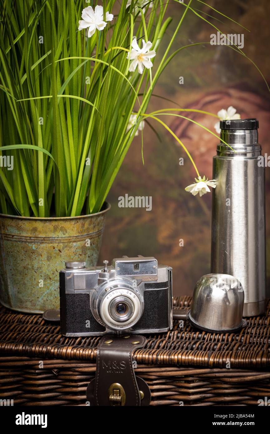 Un appareil photo à pellicule Koroll 120 rouleaux du 1950s Banque D'Images