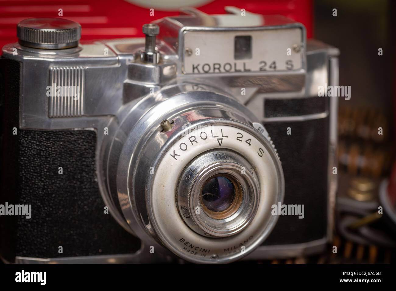 Un appareil photo à pellicule Koroll 120 rouleaux du 1950s Banque D'Images