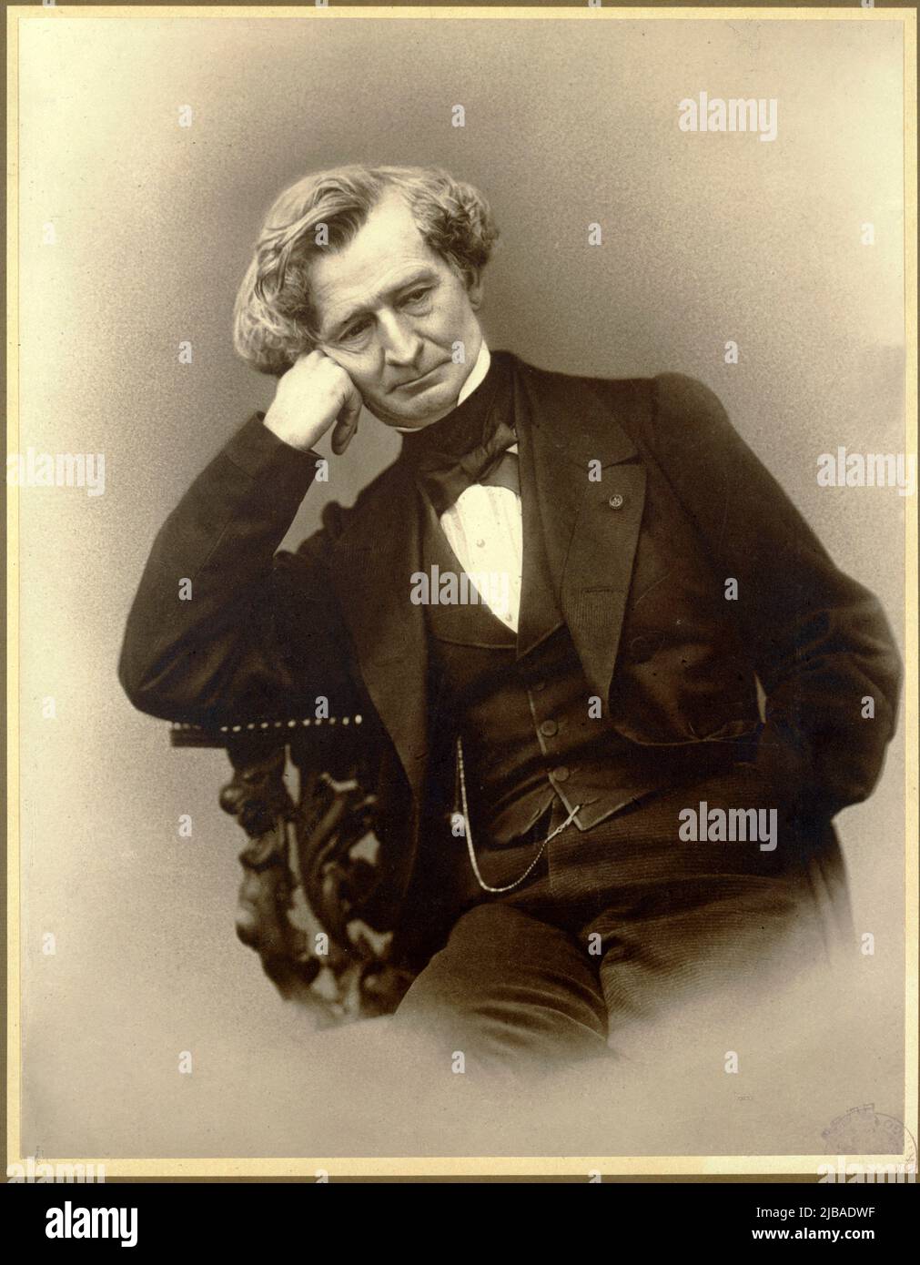 Hector Berlioz par Nadar (Gaspard-Félix Tournachon) en 1863 Banque D'Images