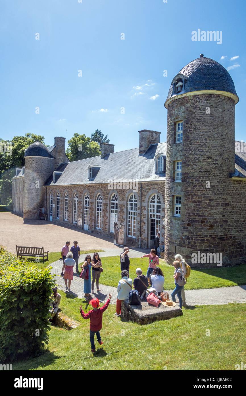 France, Normandie, Suisse Normande. Château de Pontécoulant. Banque D'Images