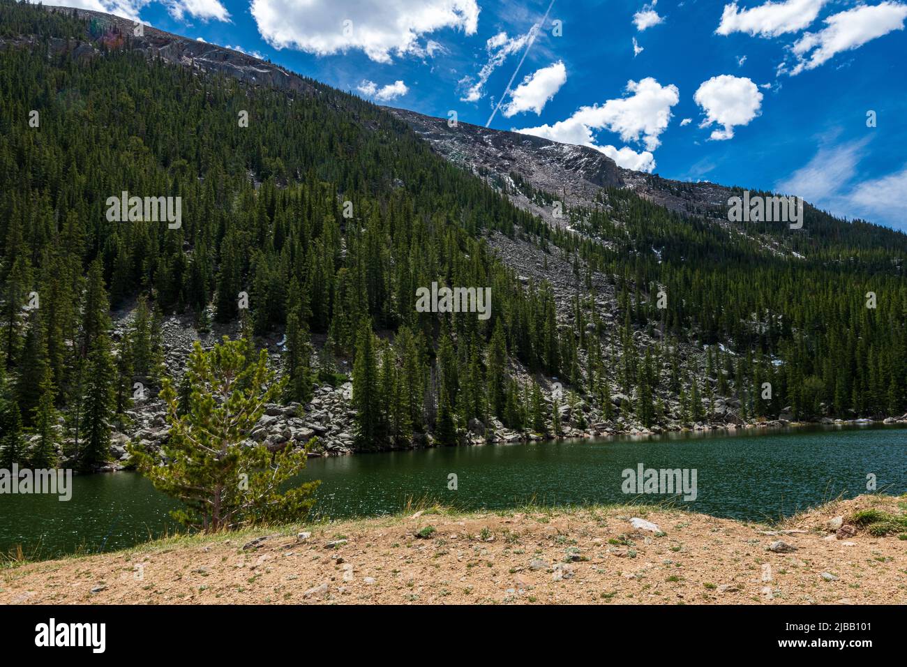 Clear Lake au-dessus de Georgetown Colorado Banque D'Images