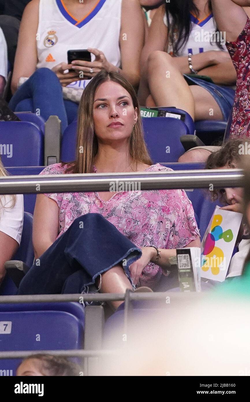 Madrid, Espagne. 04th juin 2022. Modèle Helen Lindes participe au Real Madrid vs Bitci Baskonia basket-ball de l'ACB Endesa League au Palacio de los Deportes à Madrid. (Photo par Atilano Garcia/SOPA Images/Sipa USA) crédit: SIPA USA/Alay Live News Banque D'Images