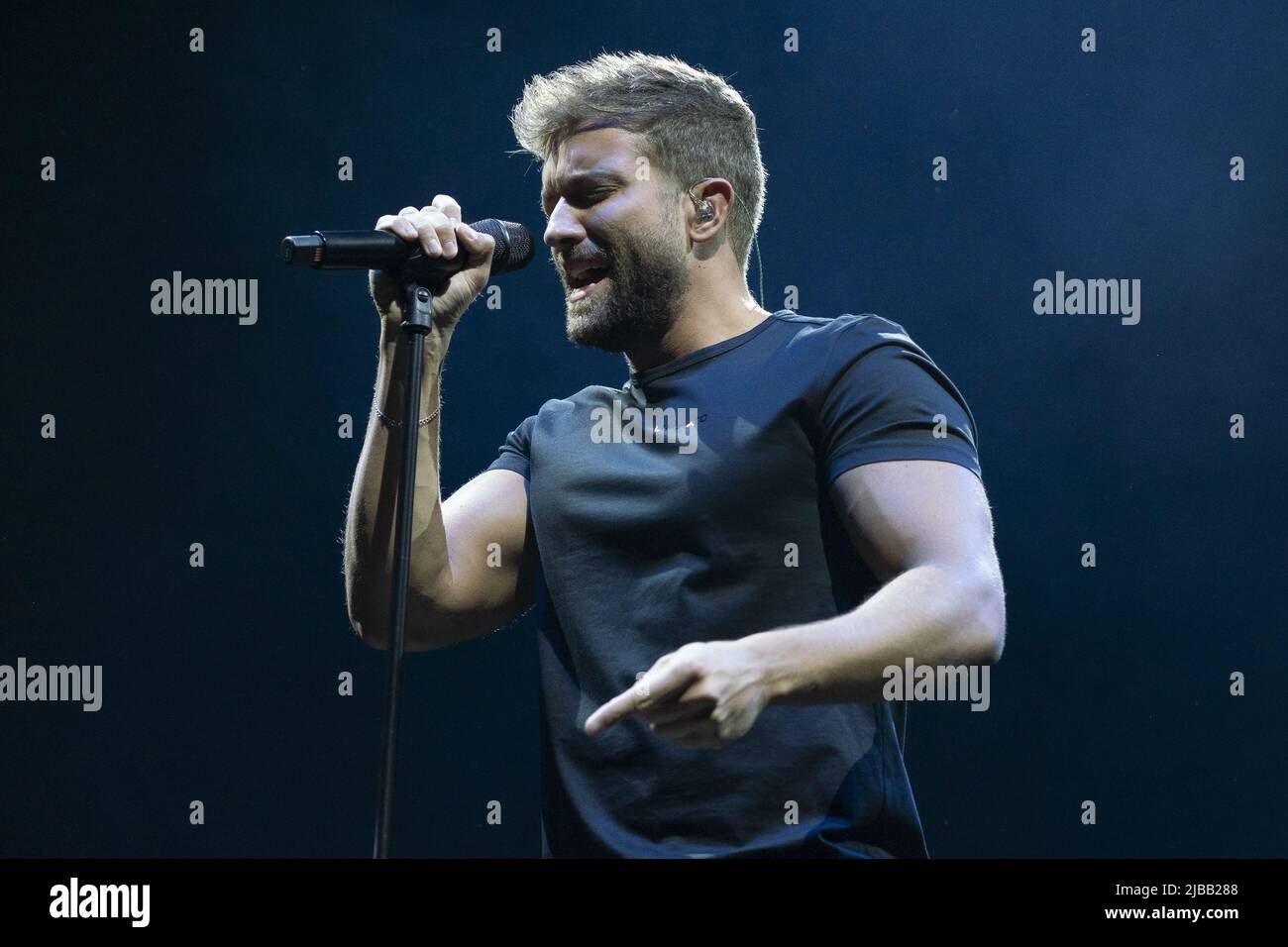 Pablo Alboran concert à Madrid, Espagne avec: Pablo Alboran où: Madrid, Espagne quand: 06 juillet 2021 crédit: Oscar Gonzalez/WENN Banque D'Images