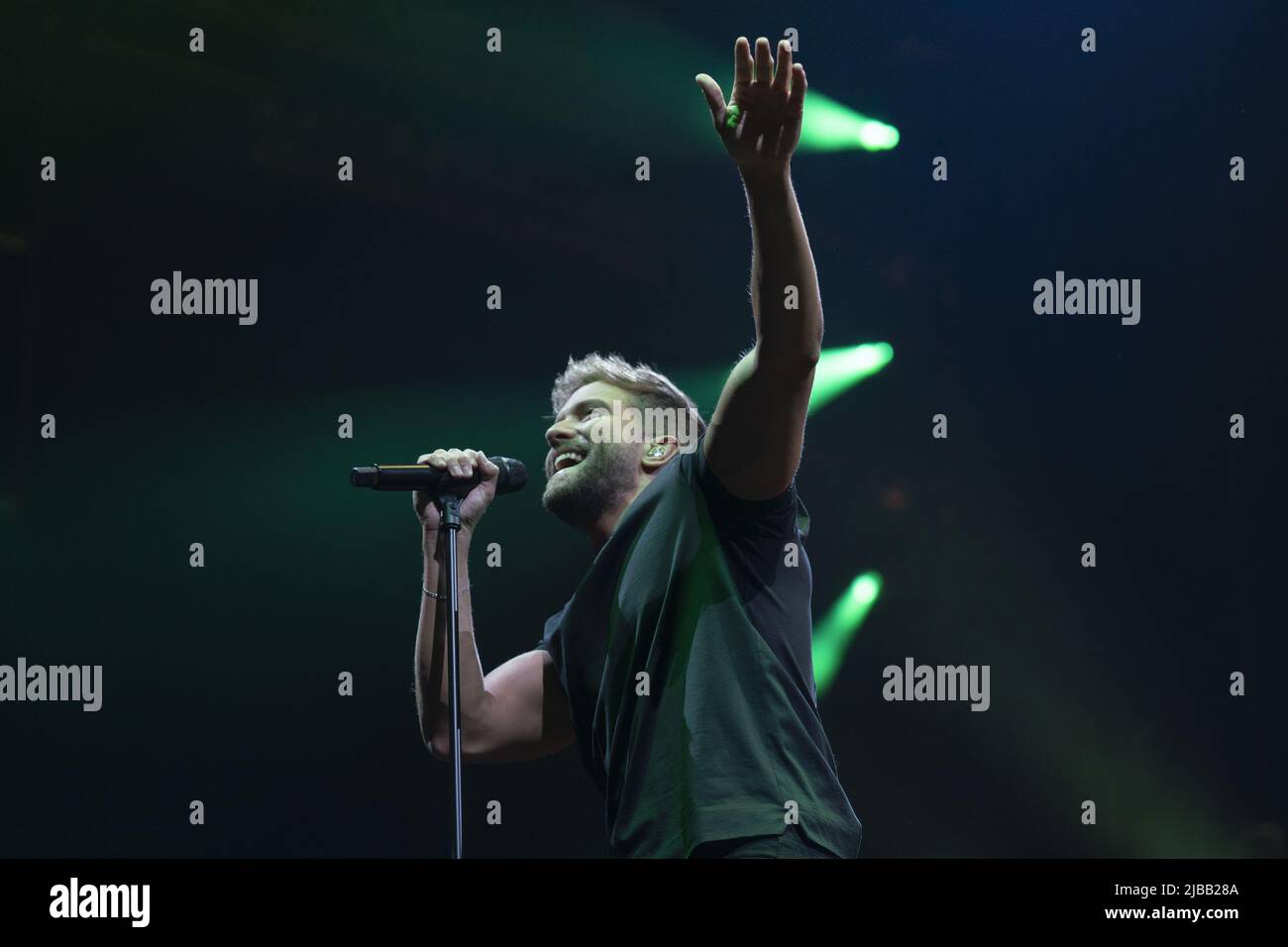 Pablo Alboran concert à Madrid, Espagne avec: Pablo Alboran où: Madrid, Espagne quand: 06 juillet 2021 crédit: Oscar Gonzalez/WENN Banque D'Images