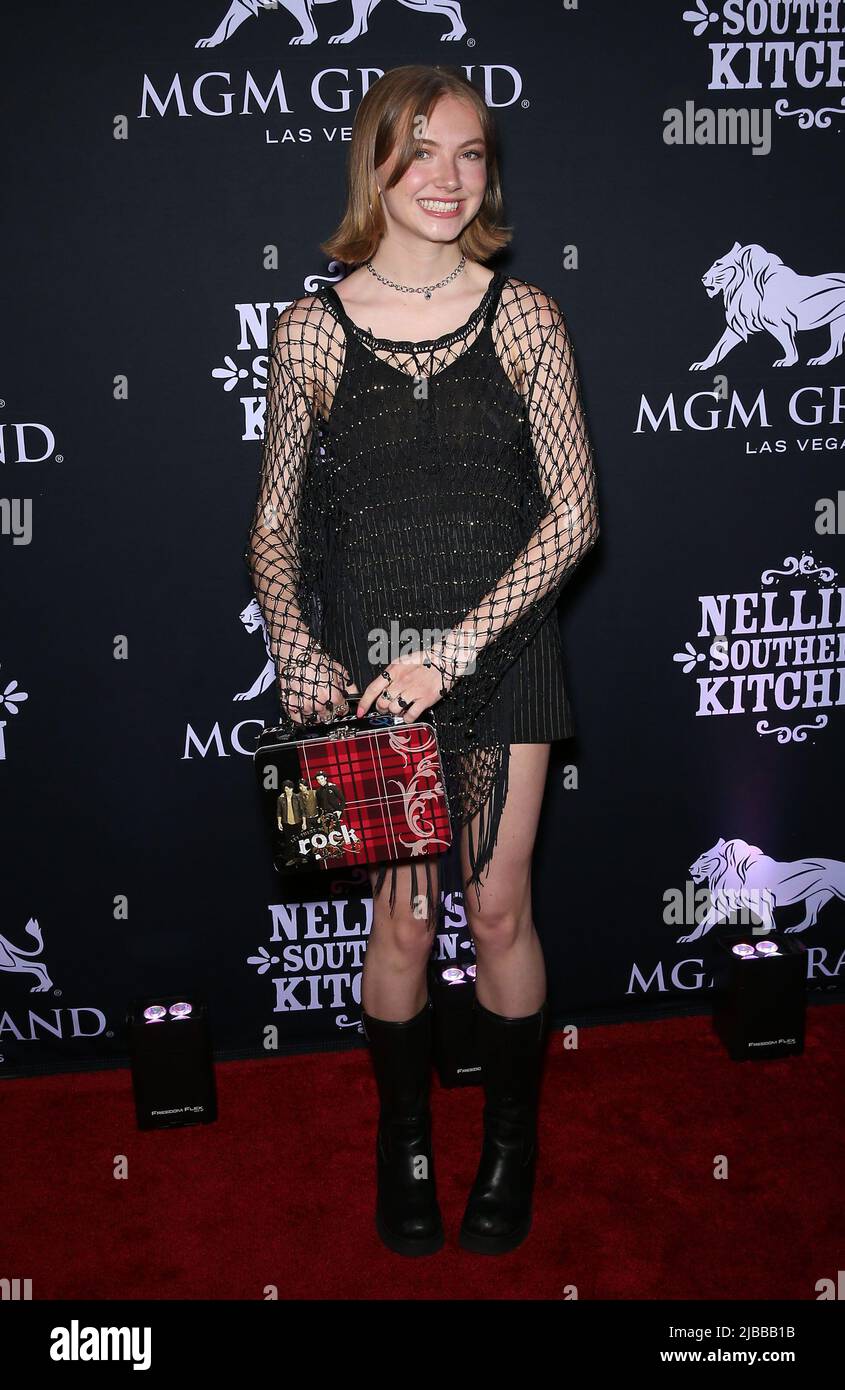 04 juin 2022 - Las Vegas, NV - Anna Olson. Jonas Family organise la grande fête d'ouverture de Nellie's Kitchen au MGM Grand Las Vegas. Banque D'Images