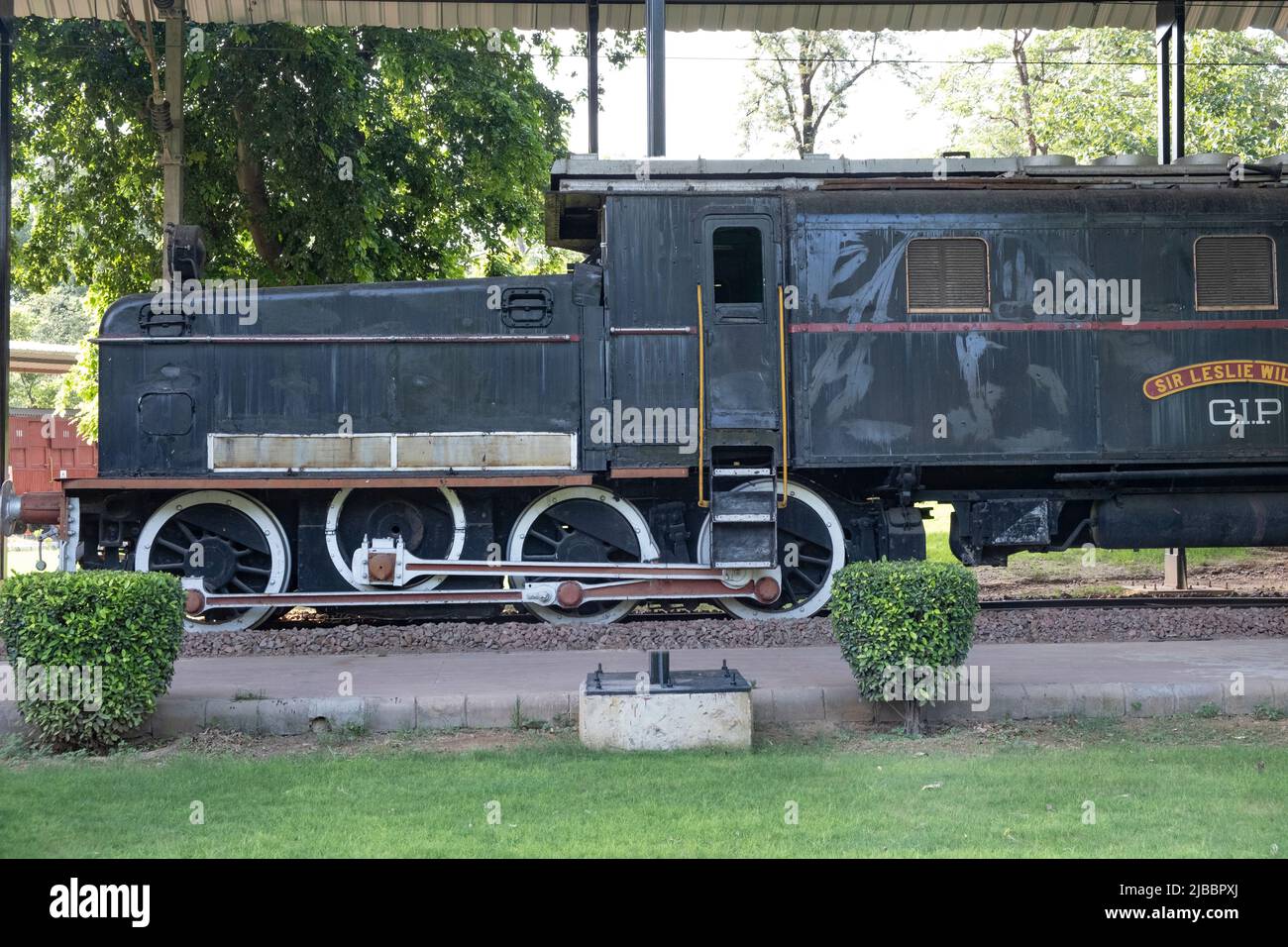 Les locomotives de fret de la classe WCG 1 (aussi appelées 'Swiss crocodile') de GIPR ont été livrées en 1925-8 (dix de SLM Winterthur et trente de Vulcan Foundry, avec Banque D'Images