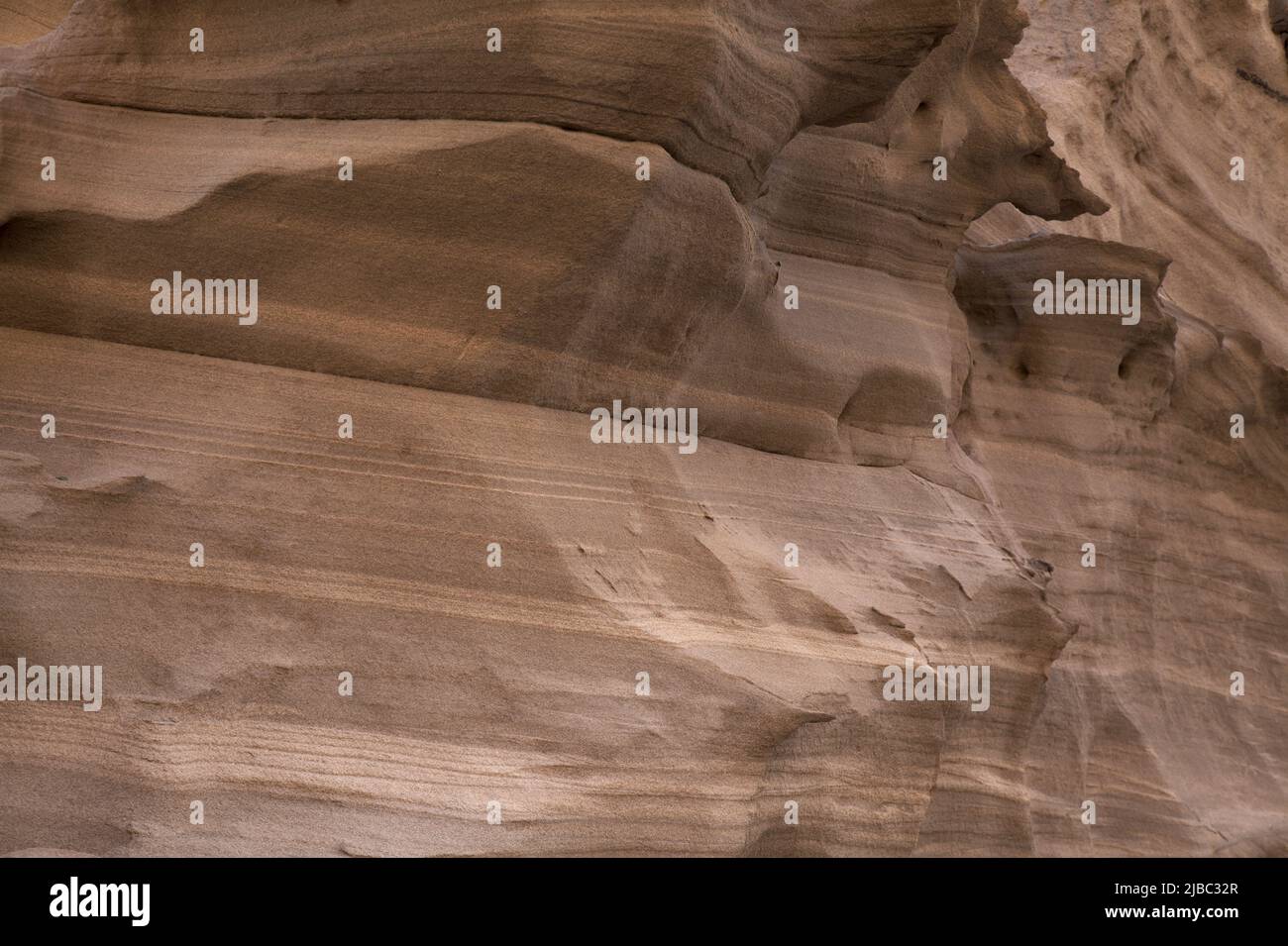 Gran Canaria, incroyable figure d'érosion de pierre de sable dans les ravins sur le cap Punta de las Arenas sur la partie ouest de l'île, également appelé Playa de Artena Banque D'Images