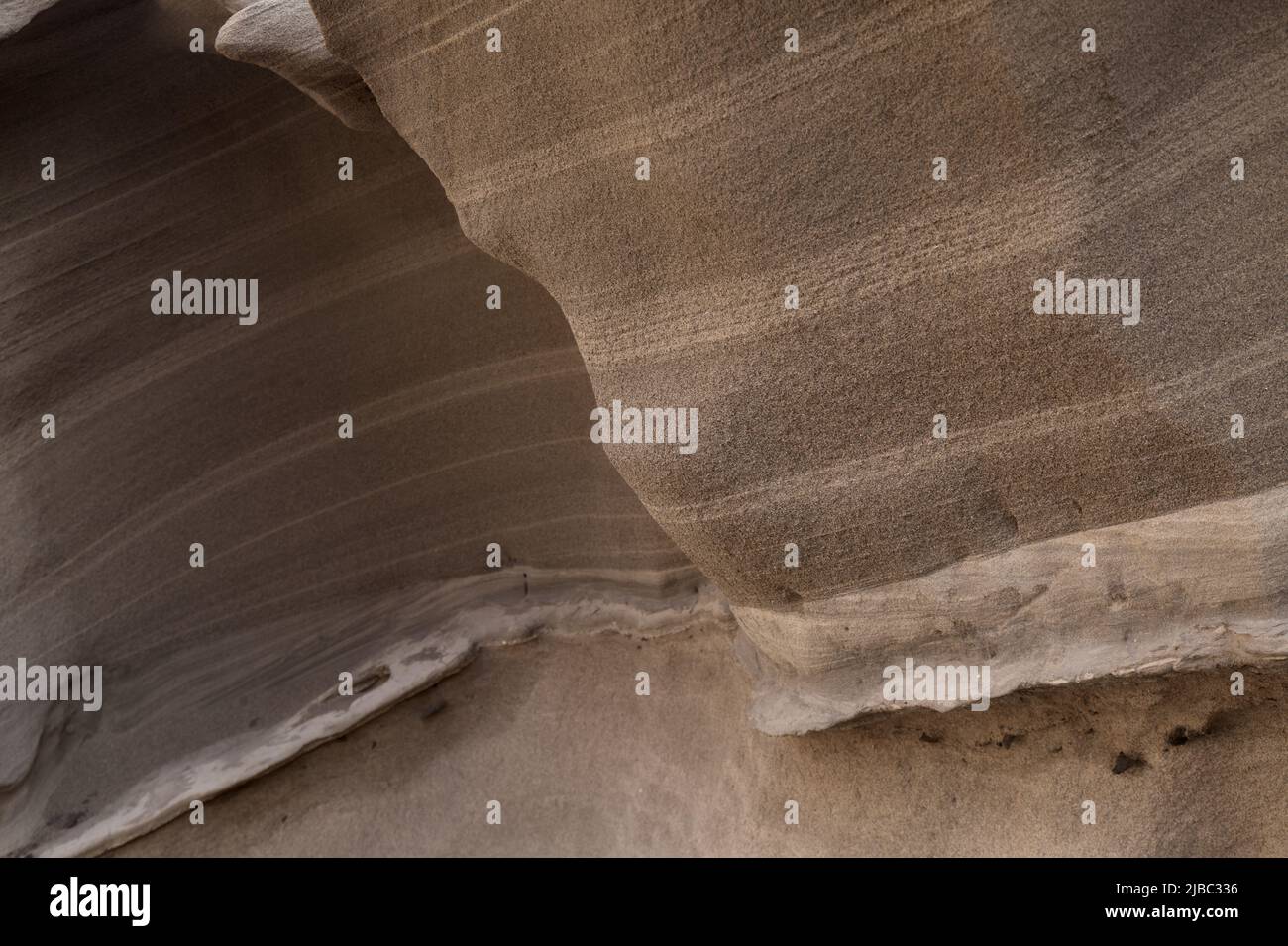 Gran Canaria, incroyable figure d'érosion de pierre de sable dans les ravins sur le cap Punta de las Arenas sur la partie ouest de l'île, également appelé Playa de Artena Banque D'Images