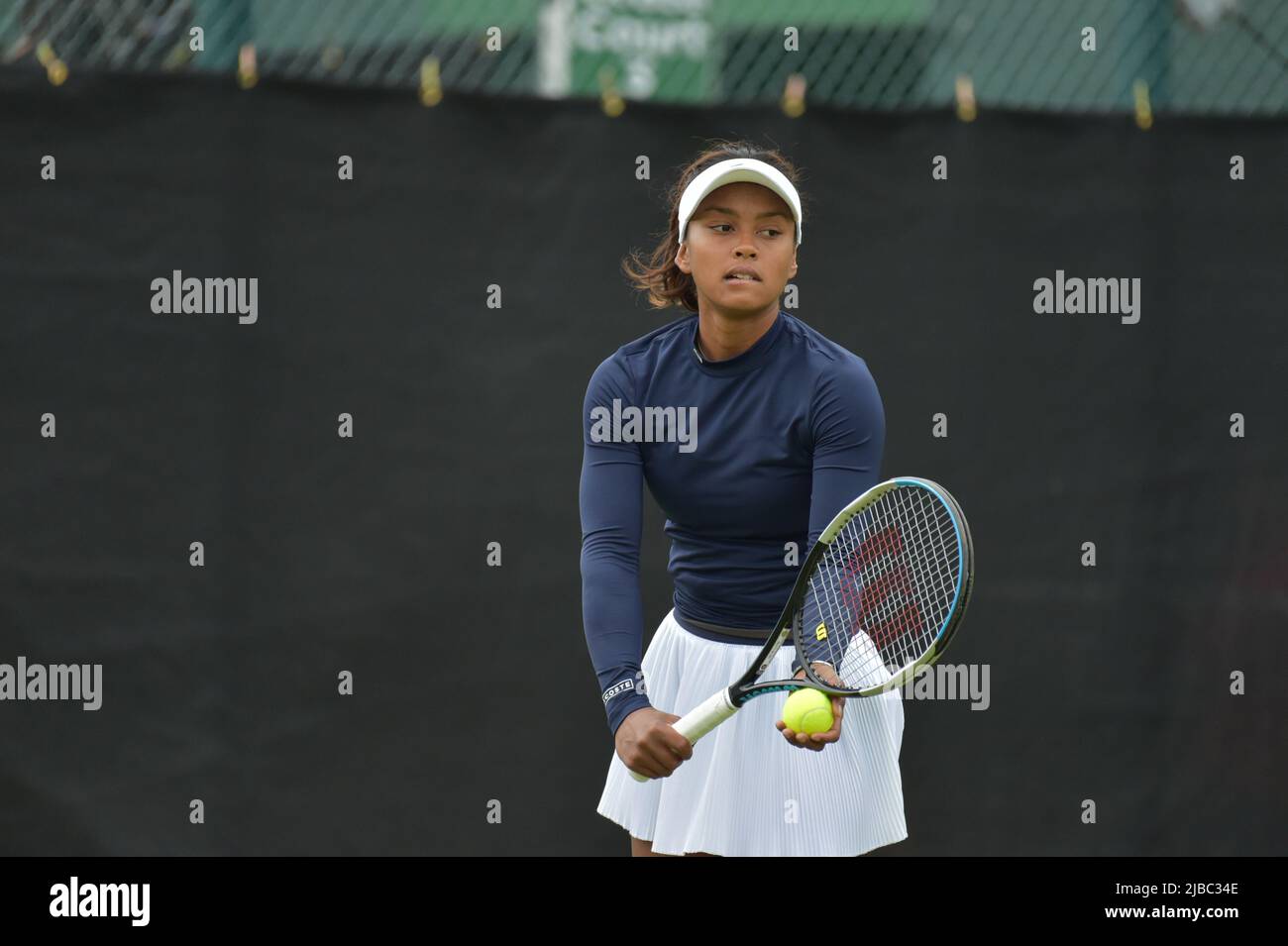 Photo : Français Tessah Andrianjafitrimo 23 ans de jeu au ROTHESAY OPEN NOTTINGHAM tennis Centre 4–12 juin 2022 toutes les images © Robert Leyland aucune utilisation sans autorisation préalable. Banque D'Images