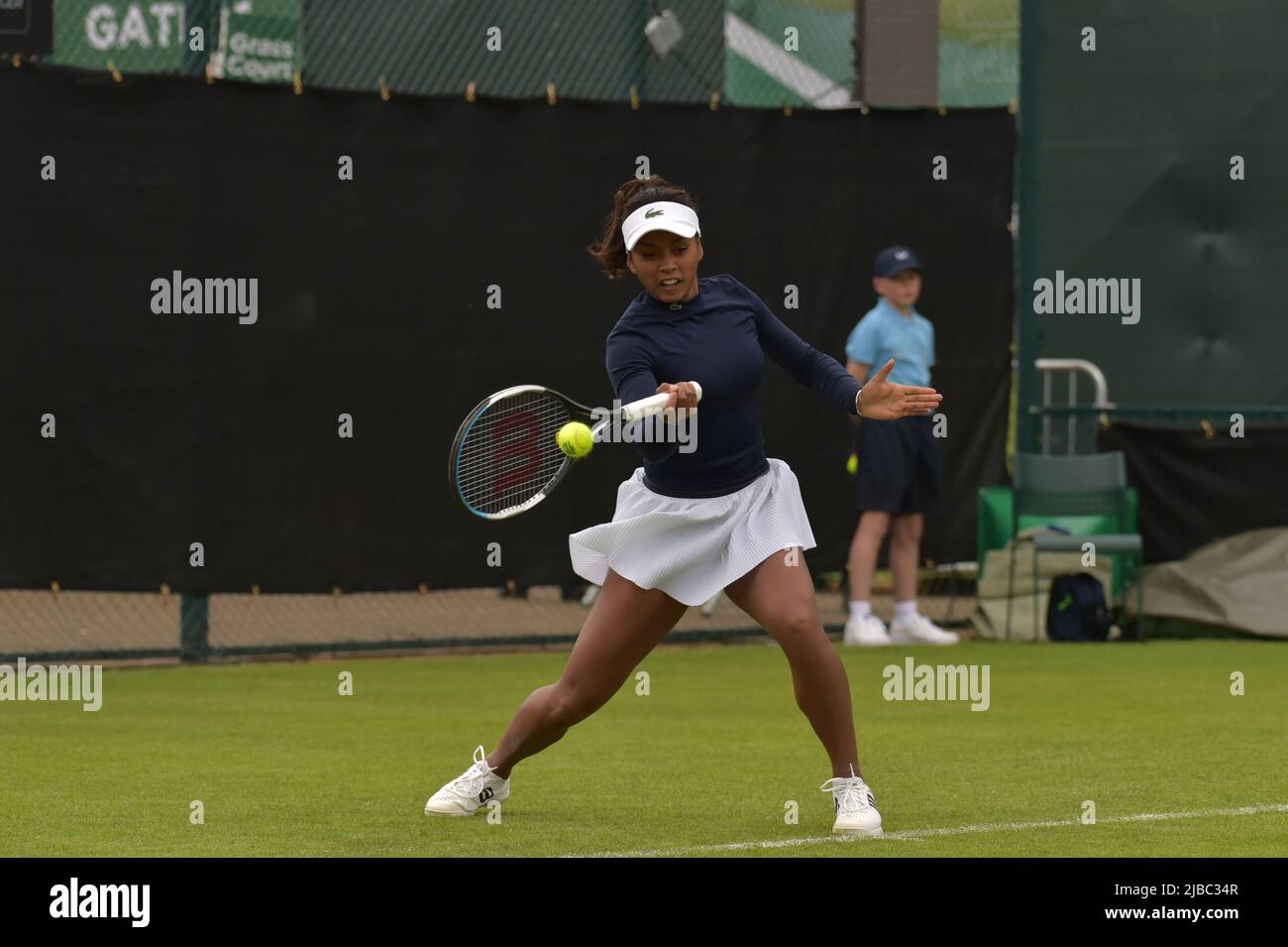 Photo : Français Tessah Andrianjafitrimo 23 ans de jeu au ROTHESAY OPEN NOTTINGHAM tennis Centre 4–12 juin 2022 toutes les images © Robert Leyland aucune utilisation sans autorisation préalable. Banque D'Images