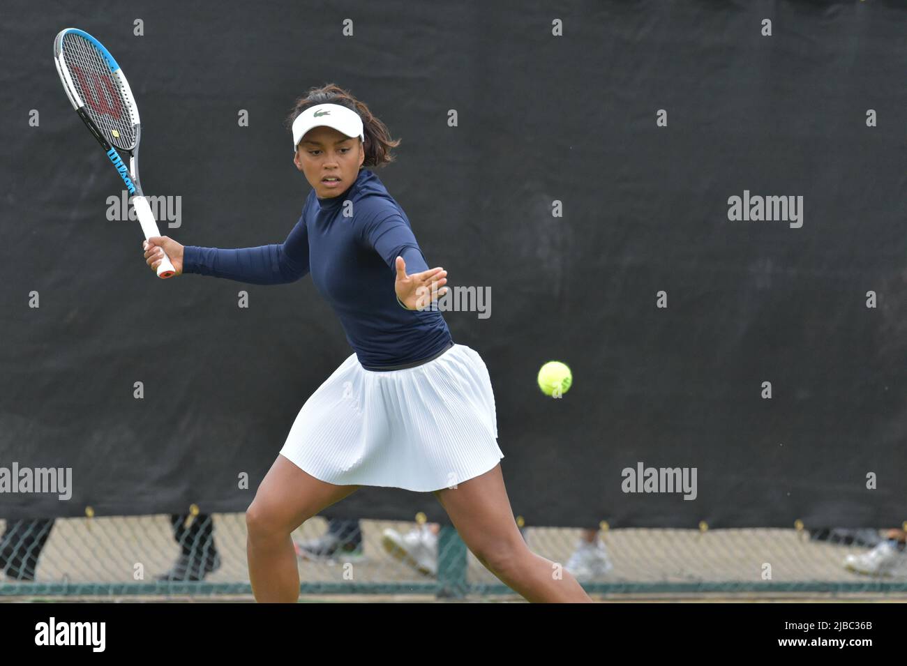Photo : Français Tessah Andrianjafitrimo 23 ans de jeu au ROTHESAY OPEN NOTTINGHAM tennis Centre 4–12 juin 2022 toutes les images © Robert Leyland aucune utilisation sans autorisation préalable. Banque D'Images