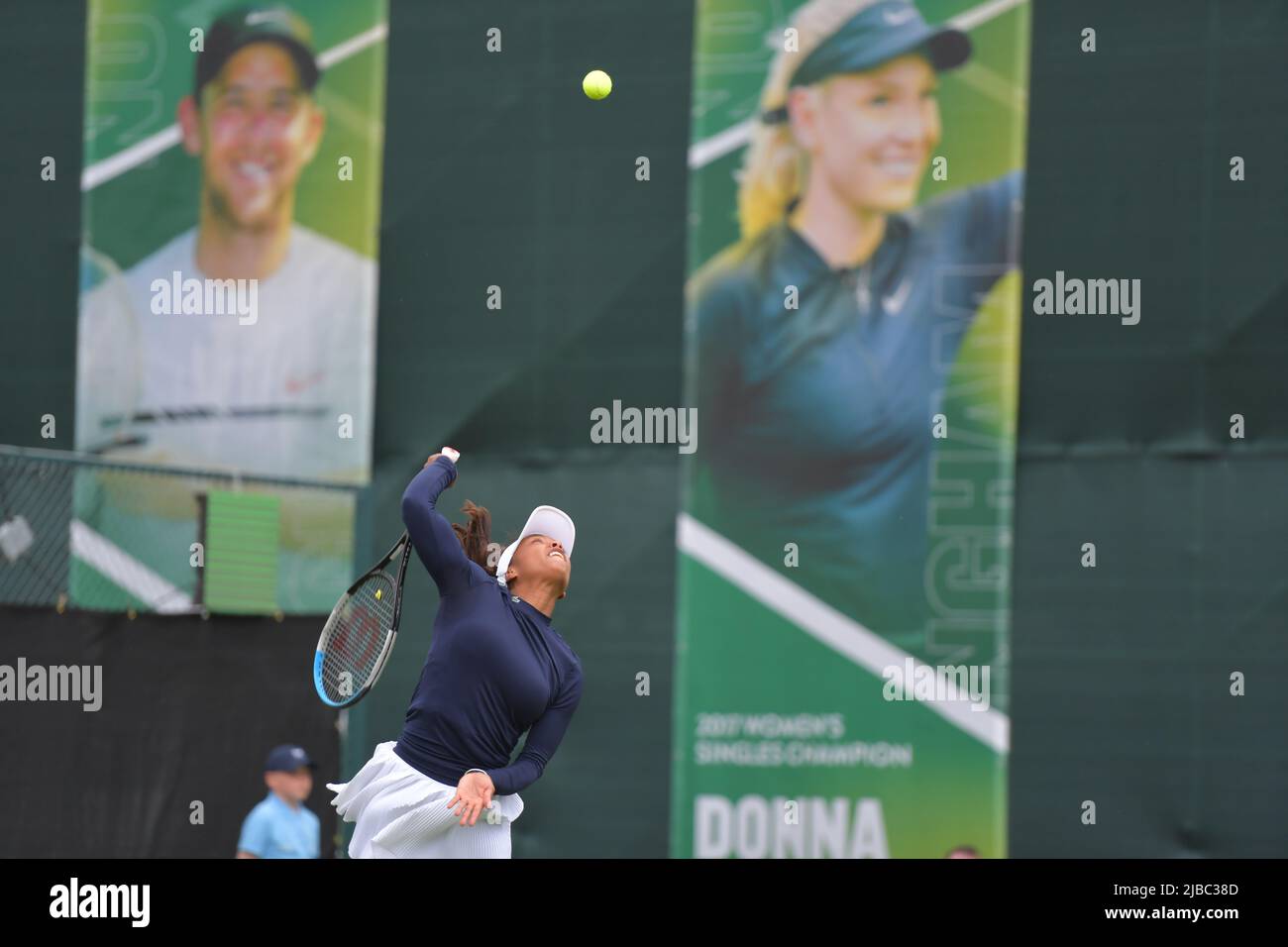 Photo : Français Tessah Andrianjafitrimo 23 ans de jeu au ROTHESAY OPEN NOTTINGHAM tennis Centre 4–12 juin 2022 toutes les images © Robert Leyland aucune utilisation sans autorisation préalable. Banque D'Images