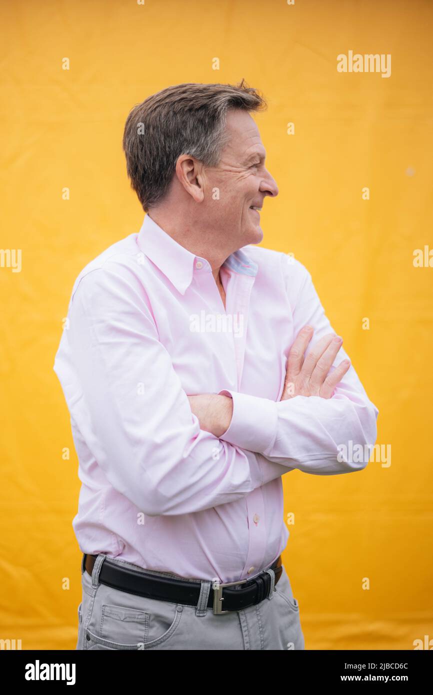 Hay-on-Wye, pays de Galles, Royaume-Uni. 5th juin 2022. Michael Lewis au Hay Festival 2022, pays de Galles. Crédit : Sam Hardwick/Alamy. Banque D'Images