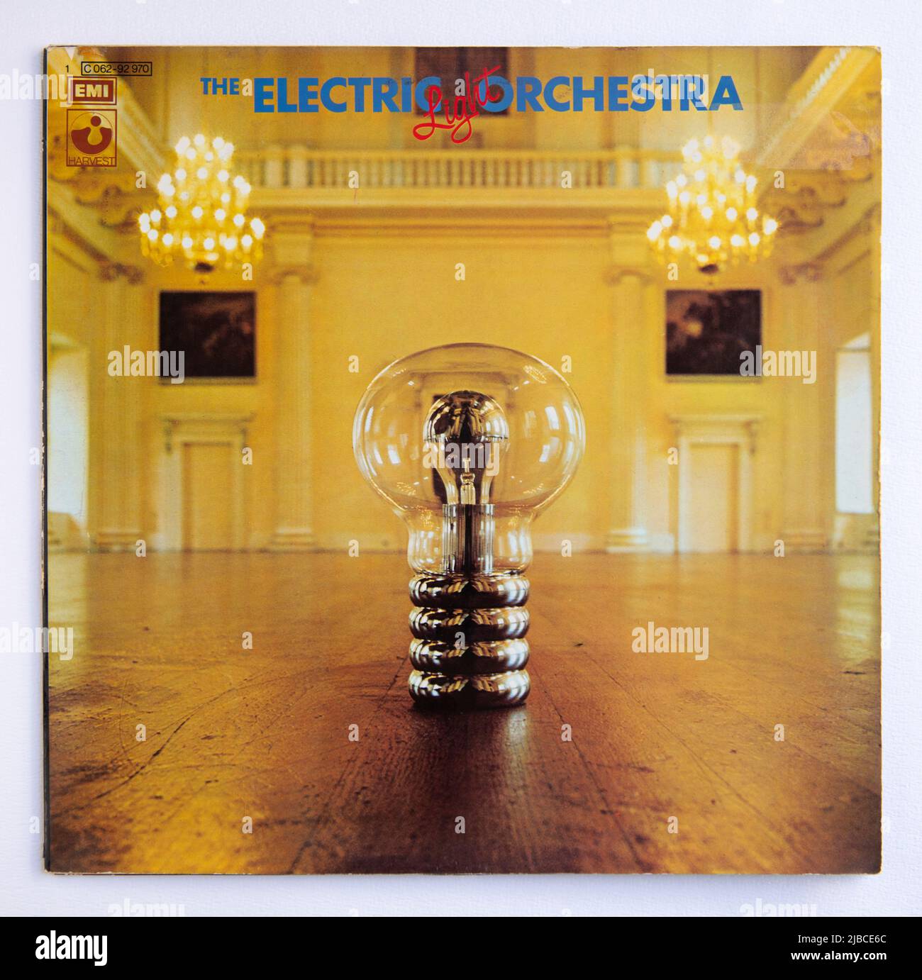 Couverture en LP du premier album au titre anonyme de l'Electric Light Orchestra, sorti en 1971 Banque D'Images