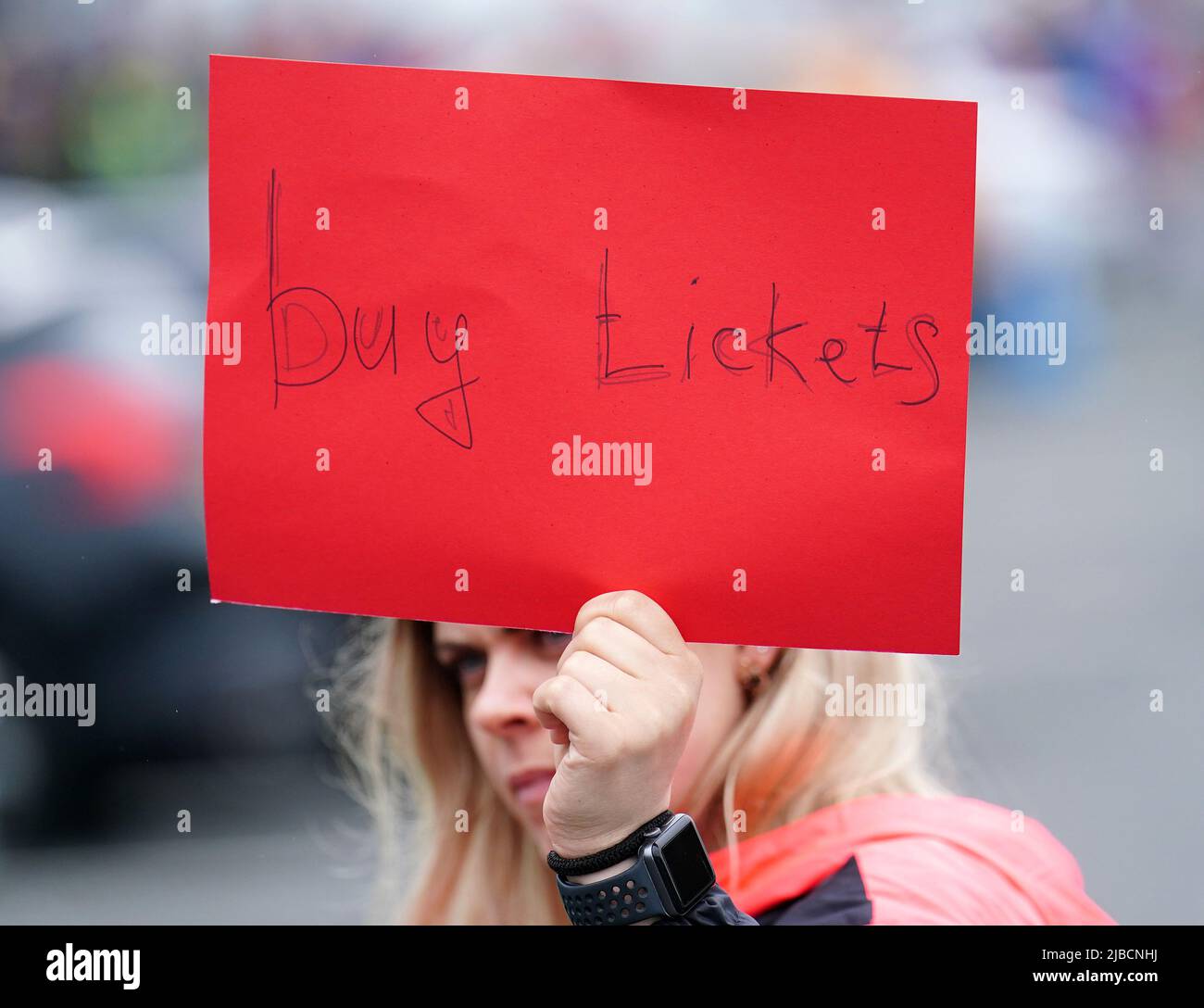 Un billet a été lancé avant le match final de qualification de la coupe du monde de la FIFA 2022 au stade de Cardiff City, à Cardiff. Date de la photo: Dimanche 5 juin 2022. Banque D'Images