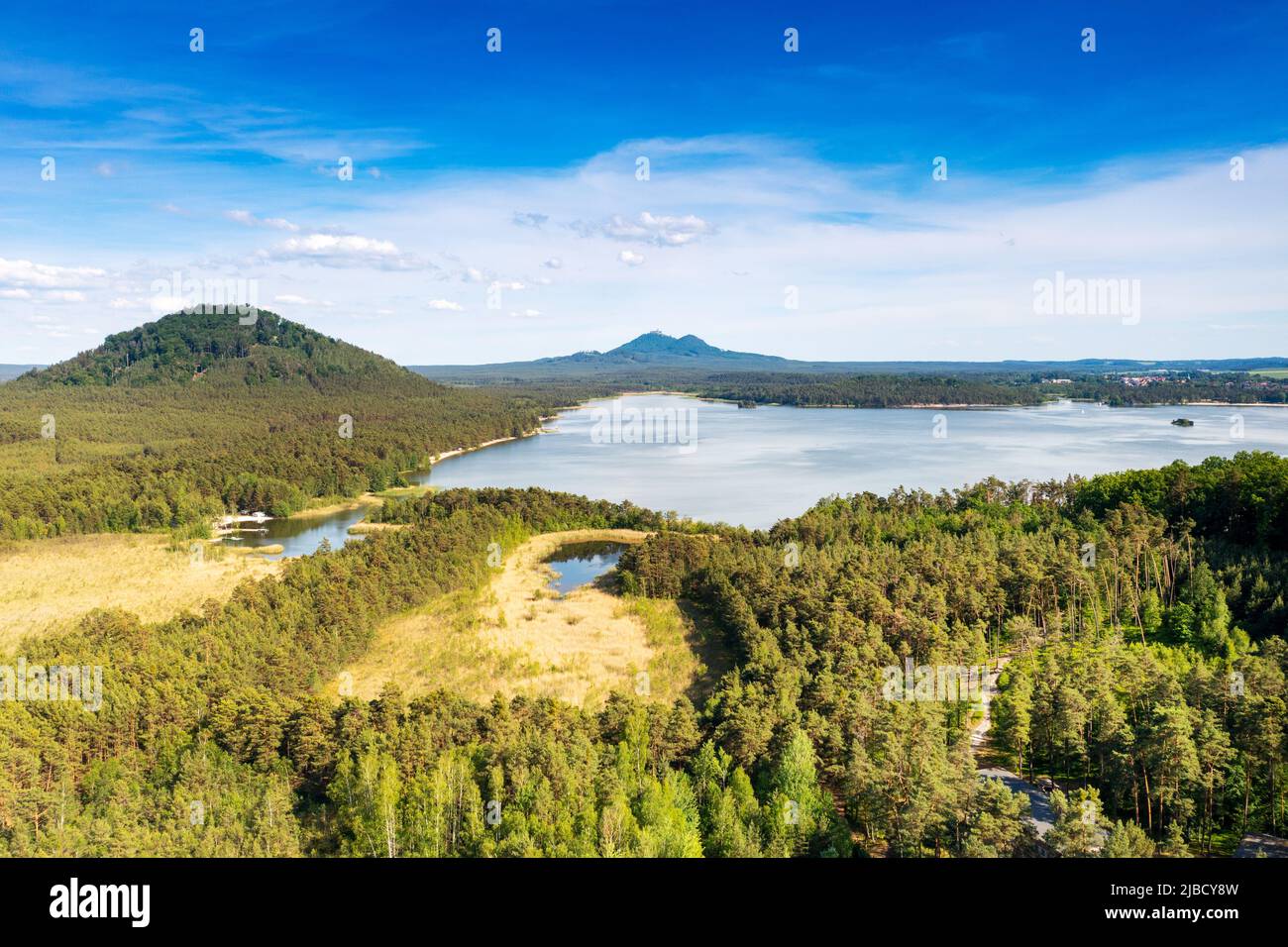 Machovo jezero, Máchův kraj, Ceska republika / Lac de Macha, république Tchèque Banque D'Images