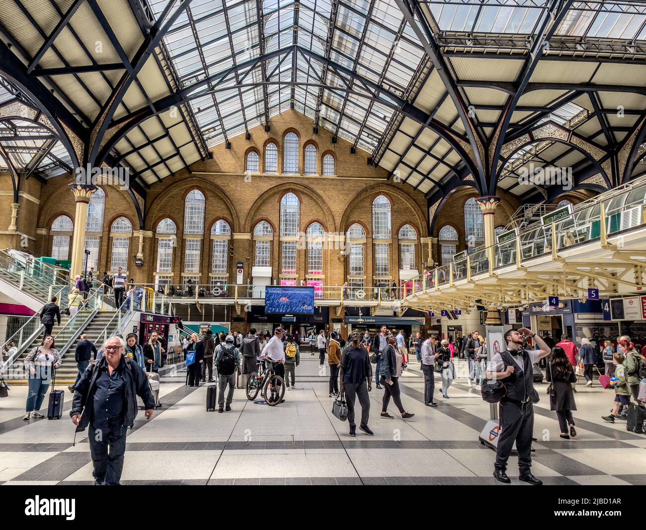 Le hall de la gare de Liverpool Street à Londres Banque D'Images