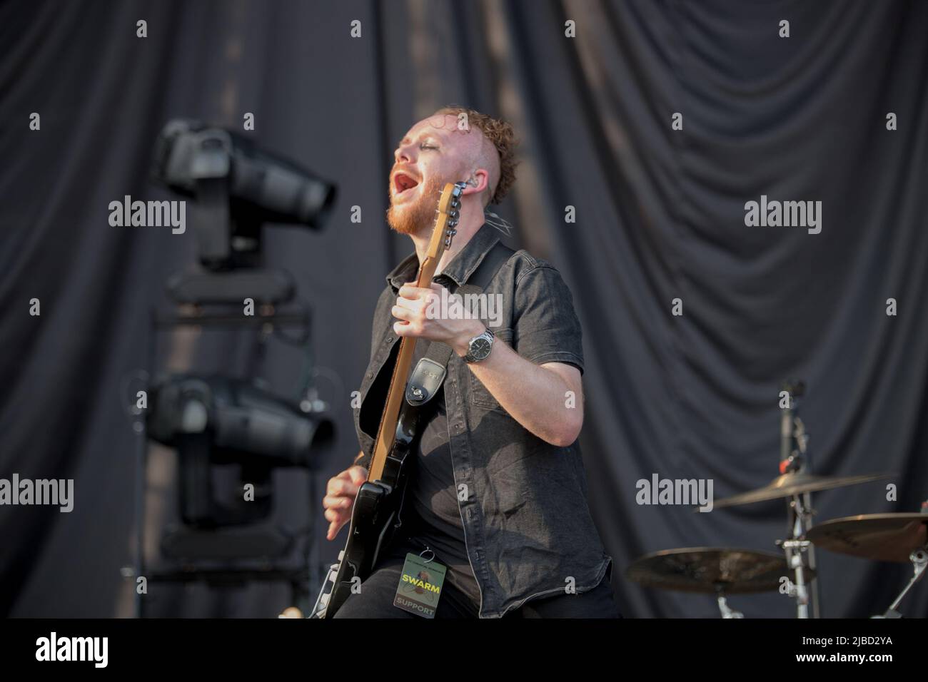 4 juin 2022, Bologne, Émilie-Romagne, Italie: Les groupes Barns Courtney, Creeper et Stracrawler ont ouvert le concert de My Chemical Romance au Parc Sonic de Bologne 2022. (Credit image: © Carlo Vergani/Pacific Press via ZUMA Press Wire) Banque D'Images