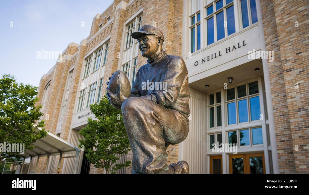 South Bend, Indiana - 25 mai 2022: Université de notre Dame Fighting Irish College campus Banque D'Images