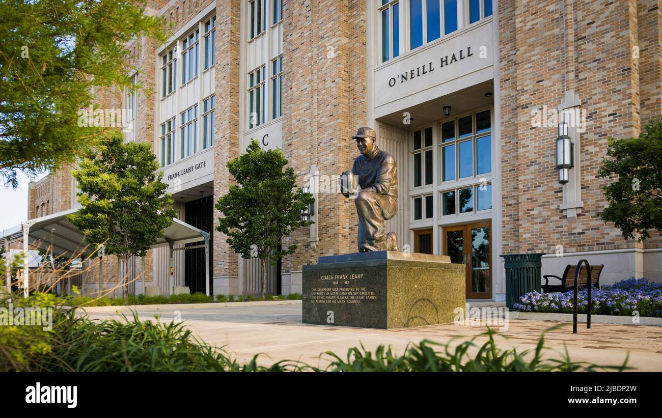 South Bend, Indiana - 25 mai 2022: Université de notre Dame Fighting Irish College campus Banque D'Images