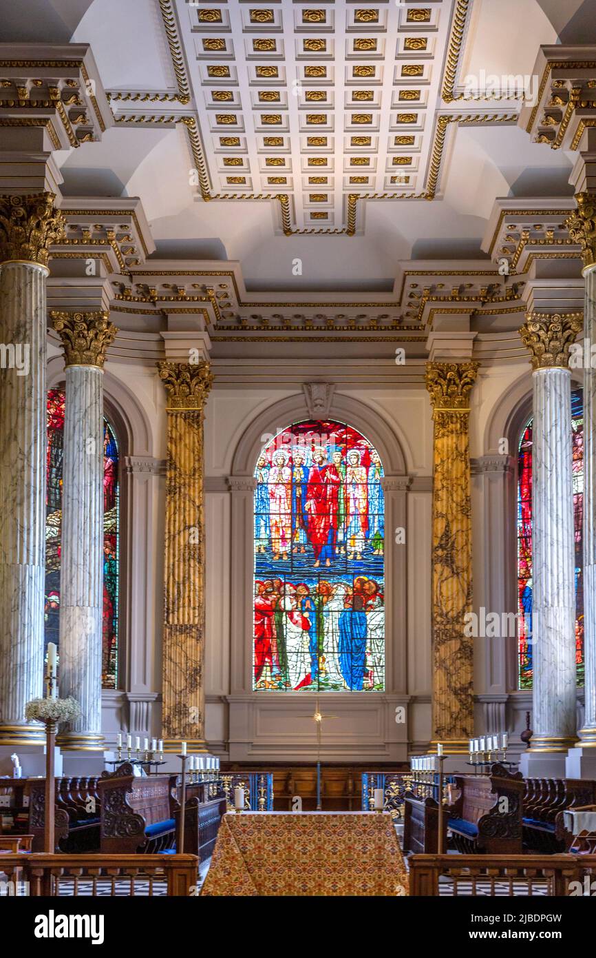 Intérieur de la cathédrale Saint-Philips, Birmingham, Angleterre. Banque D'Images