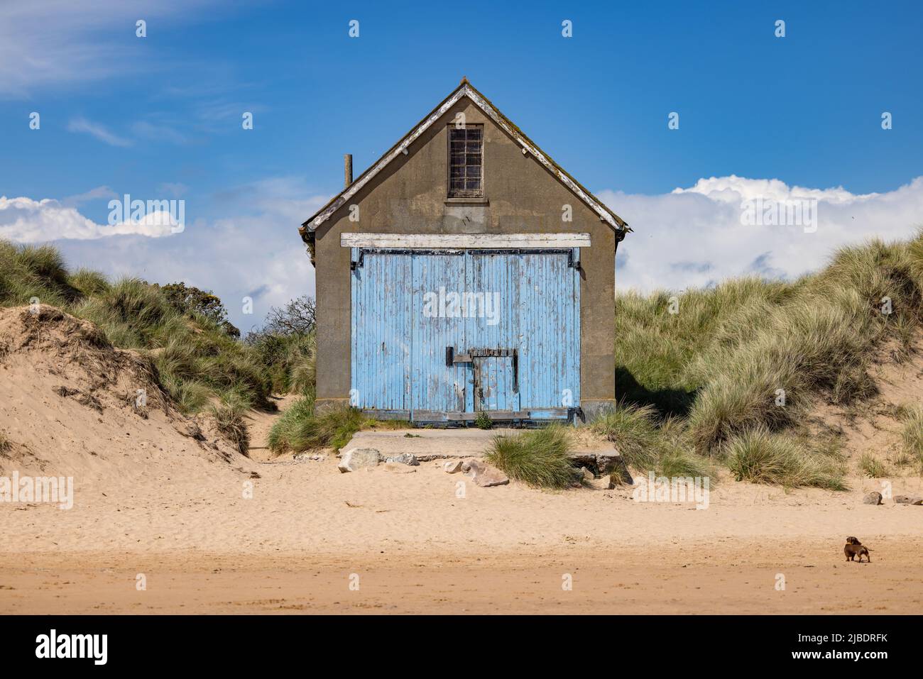 Fisherman's House sur Newburgh Beach, Écosse Banque D'Images