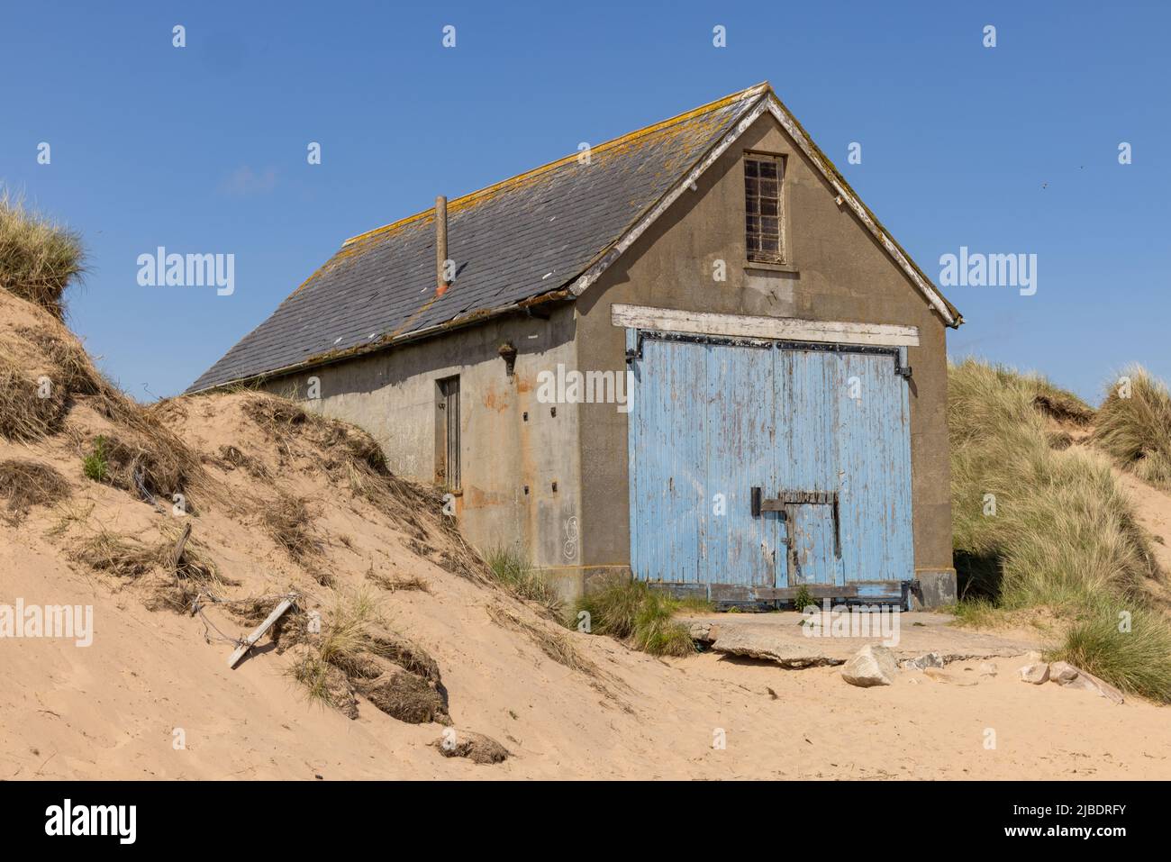 Fisherman's House sur Newburgh Beach, Écosse Banque D'Images