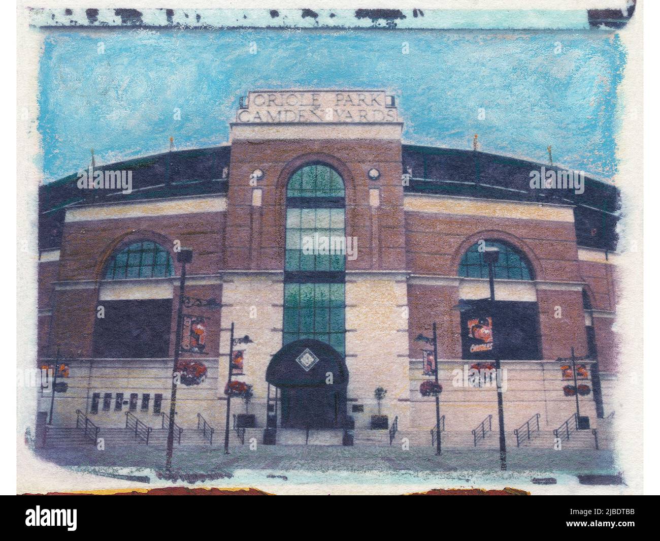MLB Baltimore Orioles Camden yards Banque D'Images