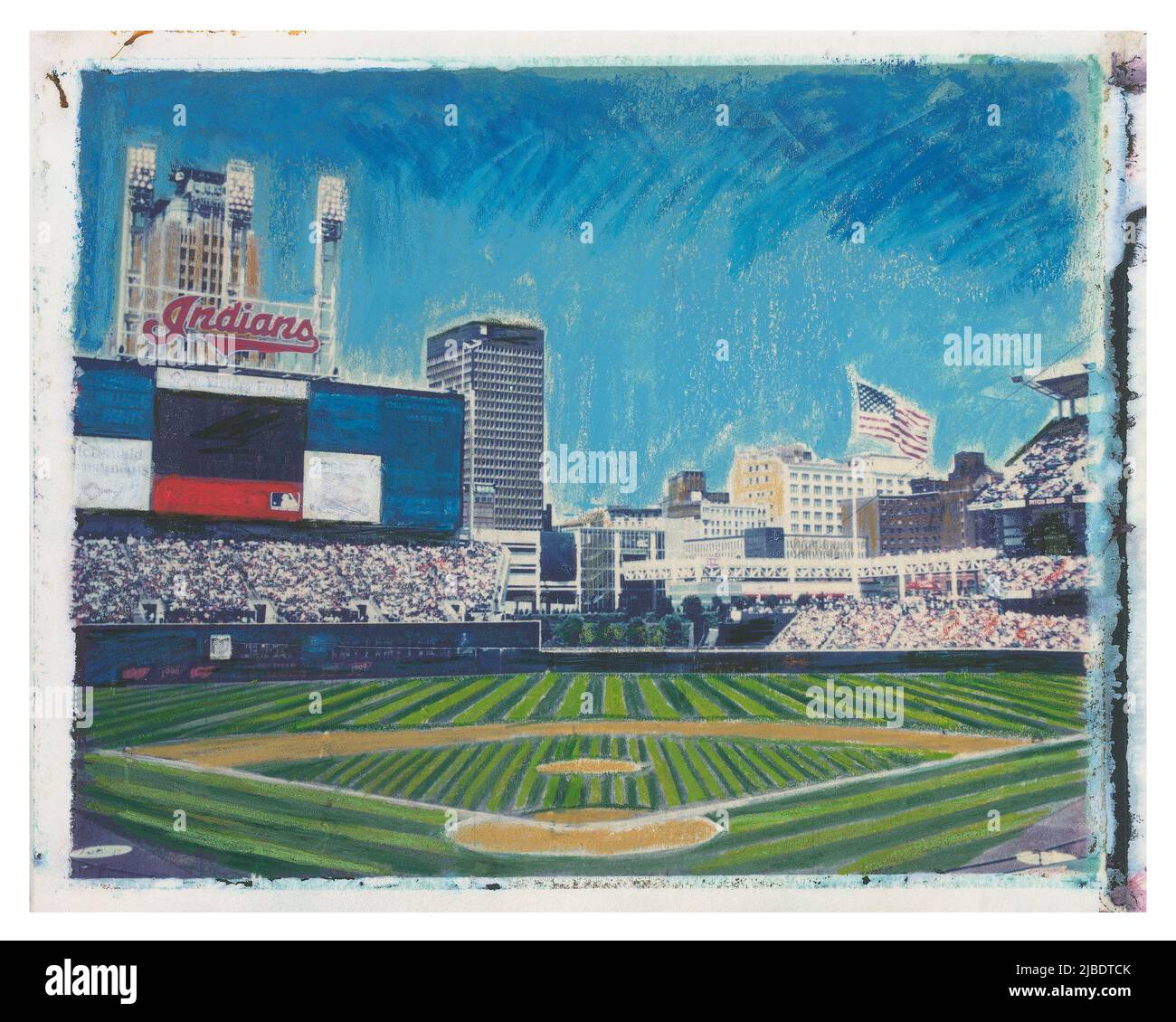 MLB Cleveland Indians Ballpark Banque D'Images