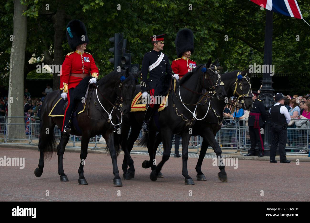 The Queen's Platinum Jubilee Trooping The Color The Mall London Banque D'Images