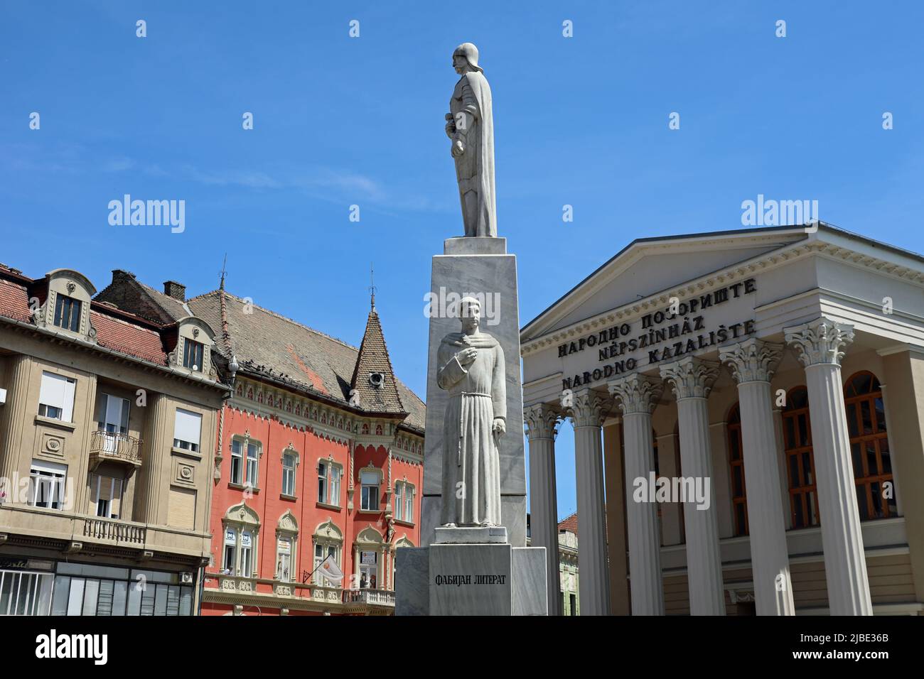 Place principale de Subotica dans le nord de la Serbie Banque D'Images
