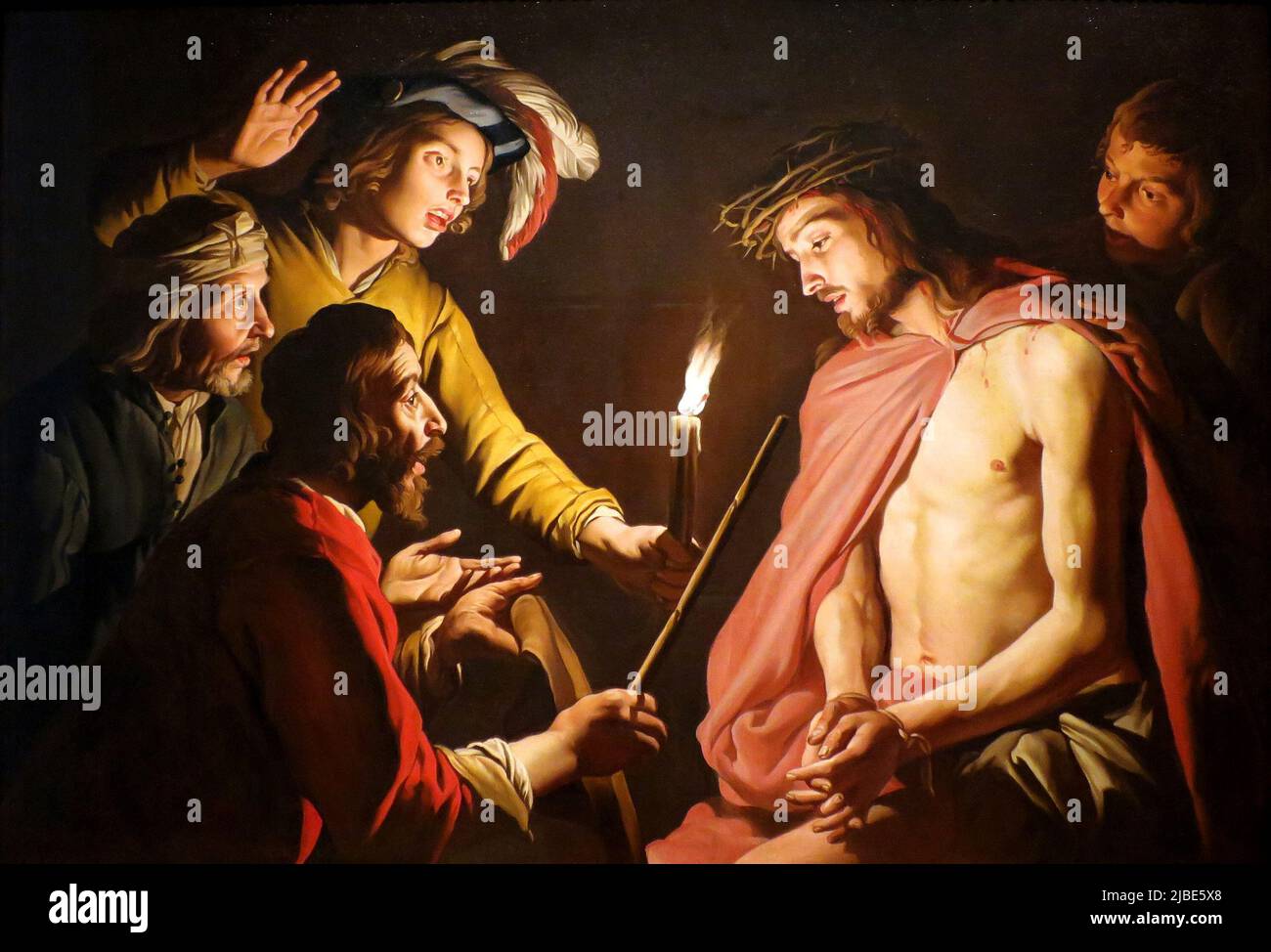 Christ couronné de Thorns par Matthias stom (1615–1649) Banque D'Images