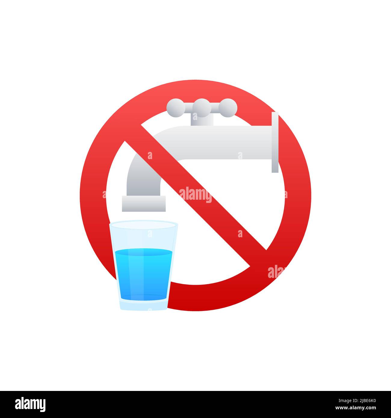Autocollants De Sécurité "Eau Non Potable" - 4 Pièces - Diamètre 7,5 Cm - Norme DIN EN ISO 7010