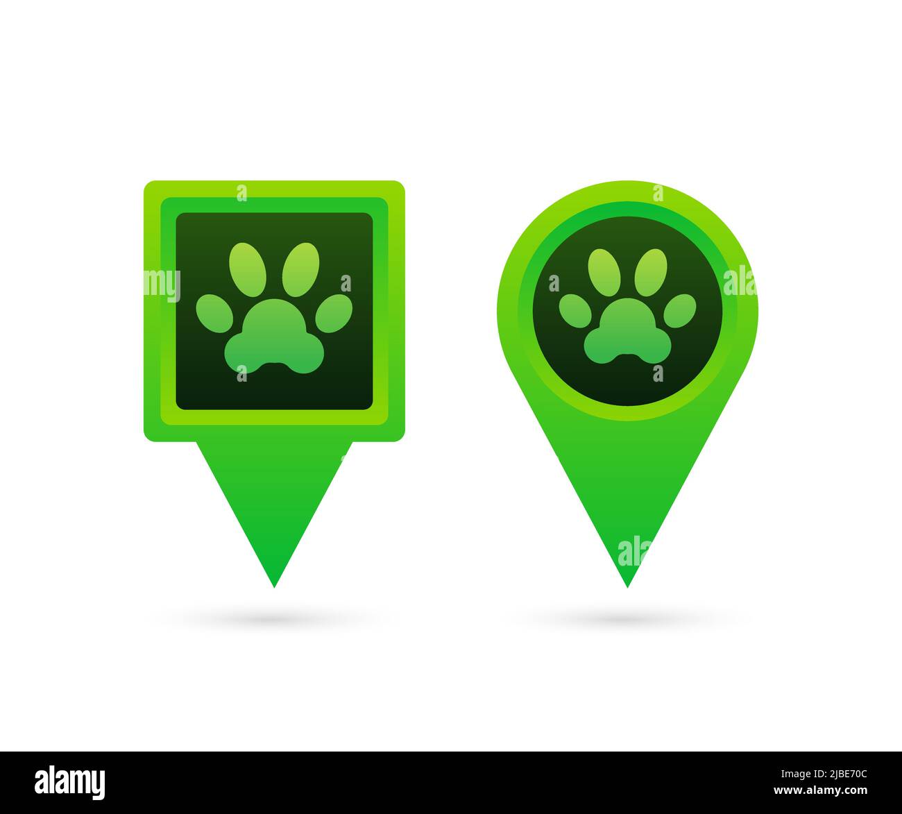 Goupille de localisation de suivi d'animaux, excellente conception pour n'importe quelle utilisation. Imprimé animal Illustration de Vecteur