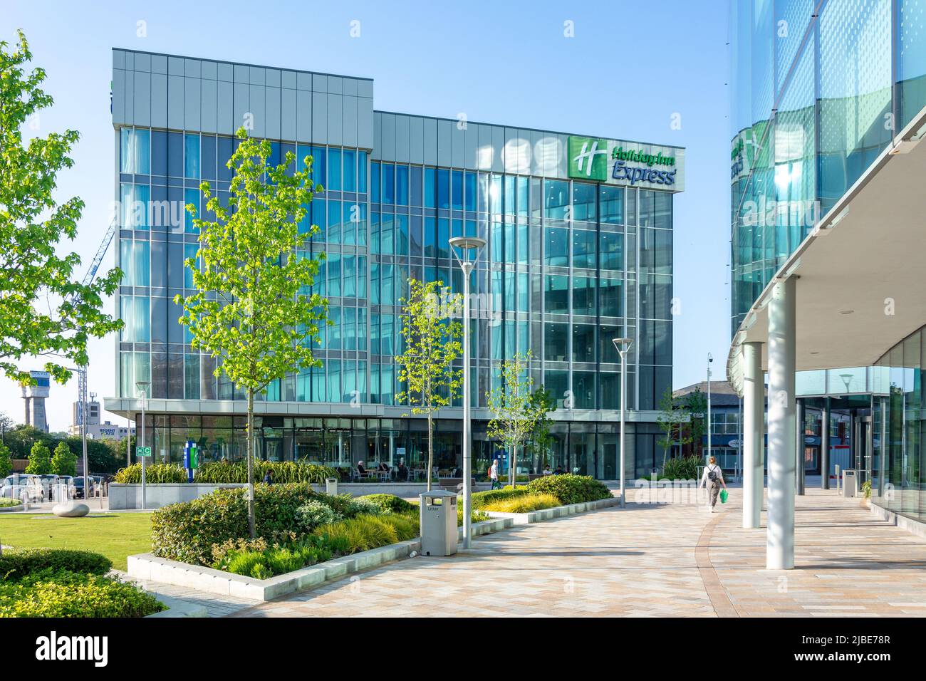 Holiday Inn Express Hotel, Station Road, Stockport, Greater Manchester, Angleterre, Royaume-Uni Banque D'Images