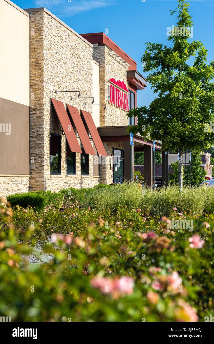 Outback Steakhouse, un restaurant à thème australien, à Snellville, en Géorgie, juste à l'est d'Atlanta. (ÉTATS-UNIS) Banque D'Images